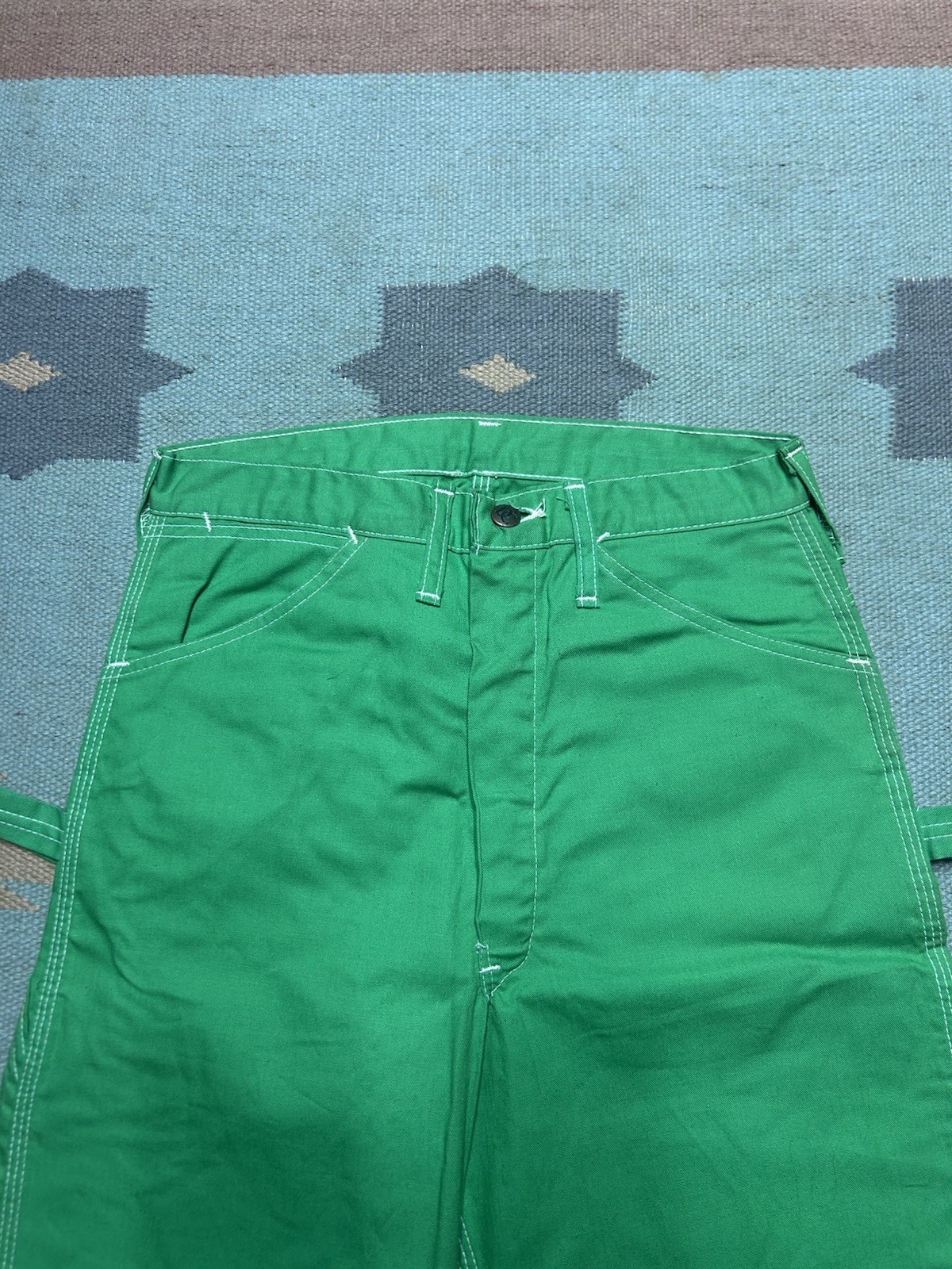 NEW Vintage 70s Dee Cee carpenter pants jeans green DEADSTOCK NWT 29×34 RARE