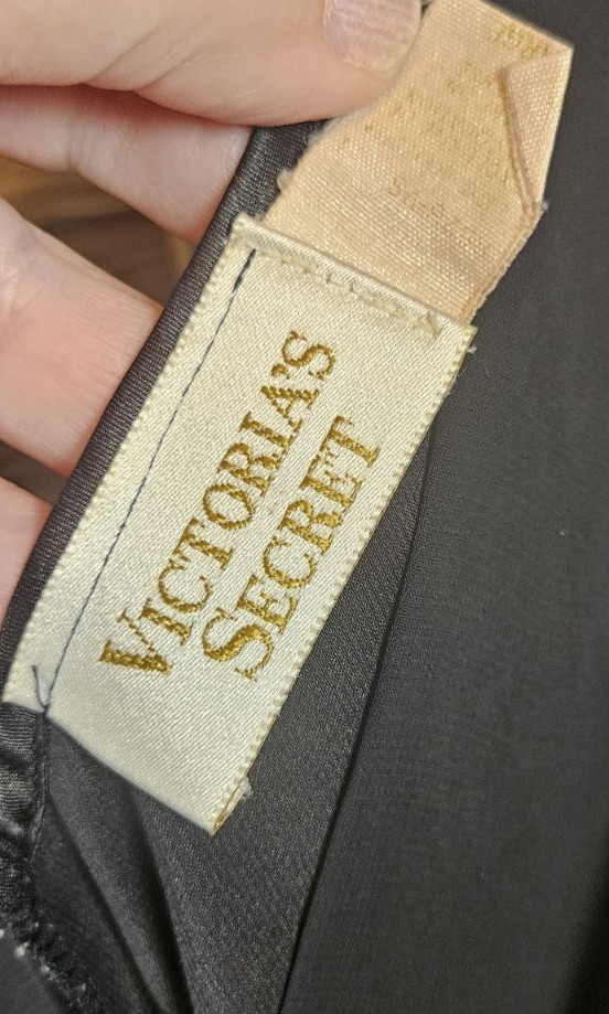Vintage Victorias Secret Large Satin Nightgown Classic Romantic Glamour Lingerie