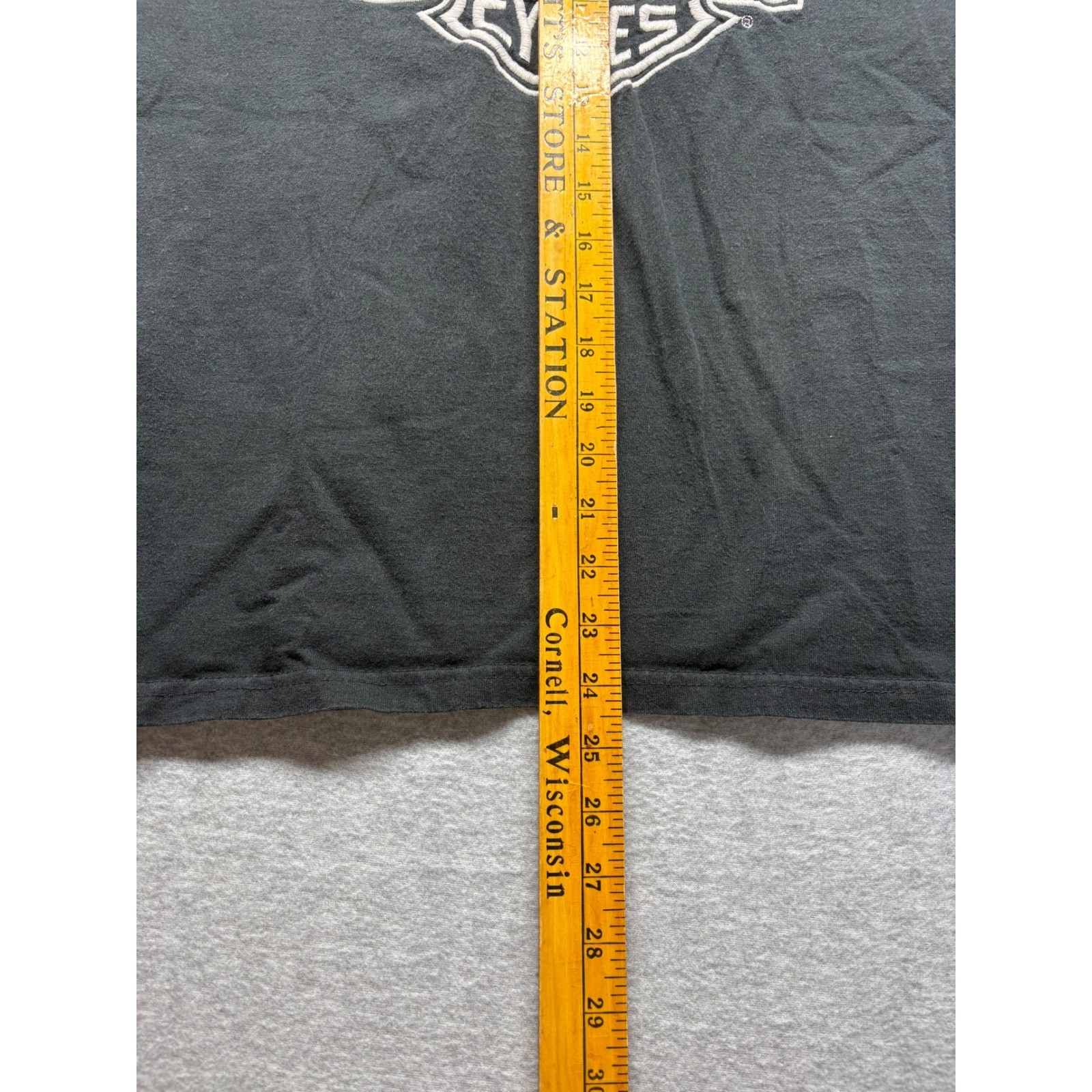 Vintage Harley-Davidson Ringer T-Shirt Black Ozark Lebanon MO Womens M