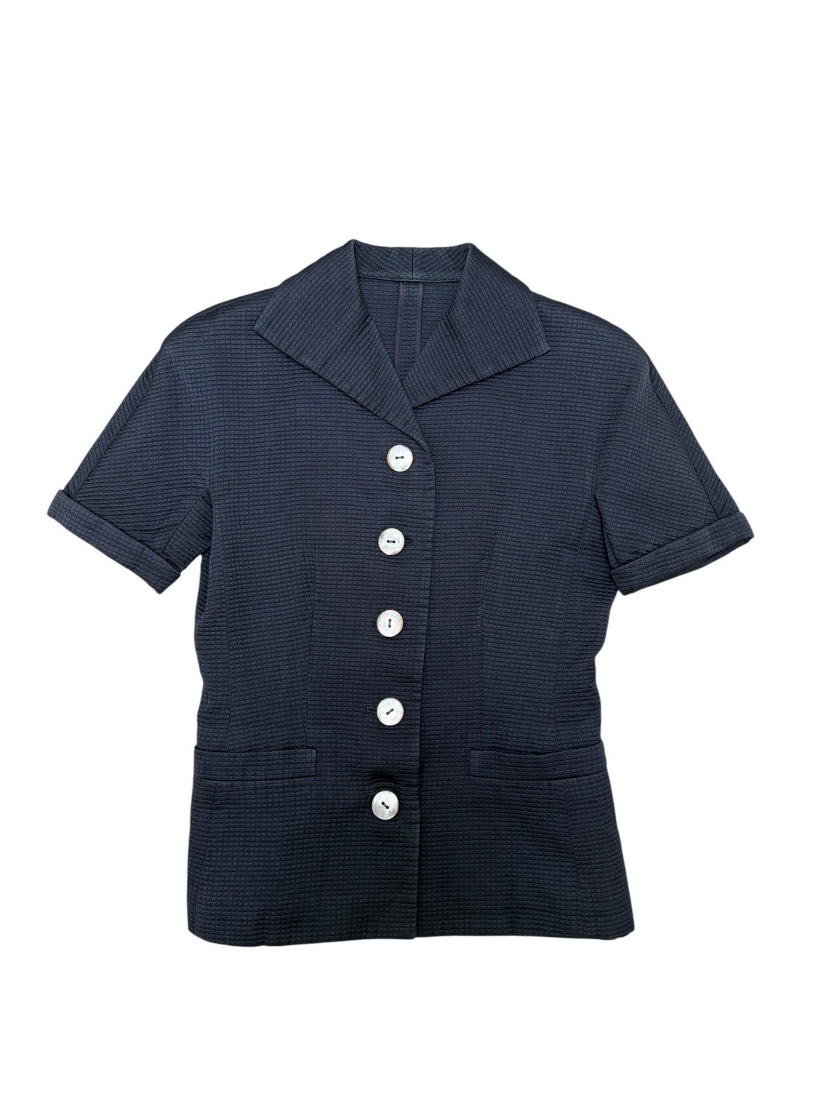 DIOR Vintage Galliano Era Skirt Suit Set 90s Navy Small