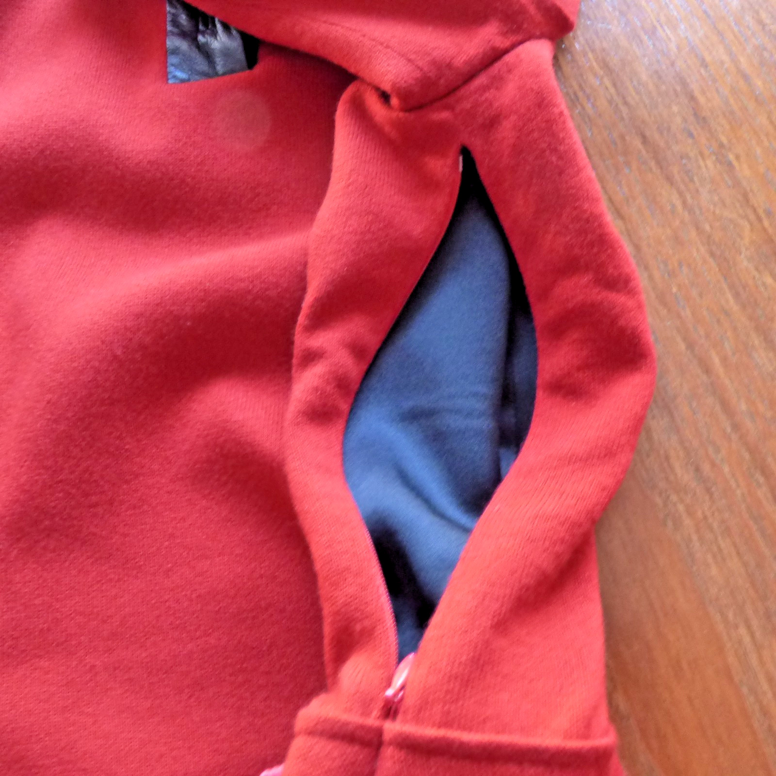VINTAGE PEGGY JENNINGS DRESS RED WOOL KNIT W LEATHER TRIM FULLY SATIN LINED 4-6