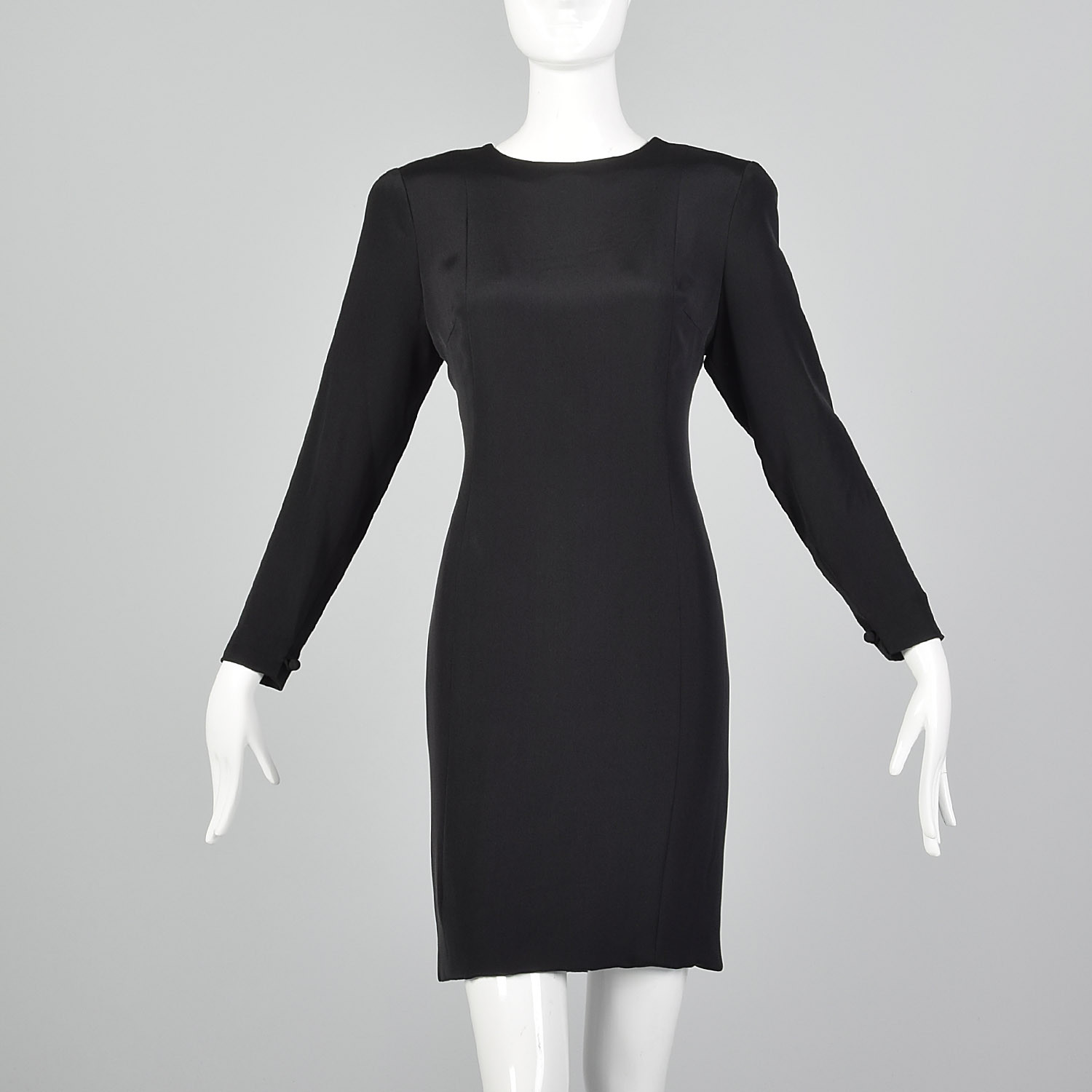 Small Pauline Trigere Late 1970s / Early 1980s 80s Dress Vtg Hobble Skirt Fetish