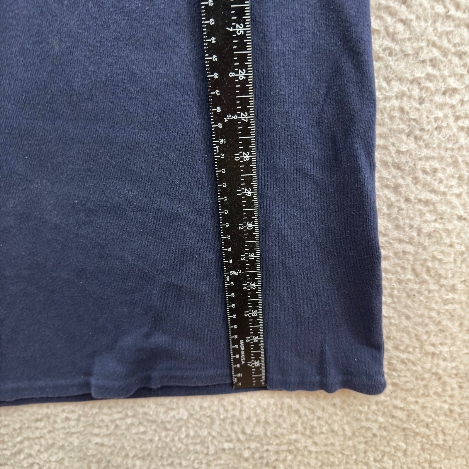 Y2K Vintage Ralph Lauren Midi T-Shirt Dress Small Navy Blue Sporty Tennis Preppy