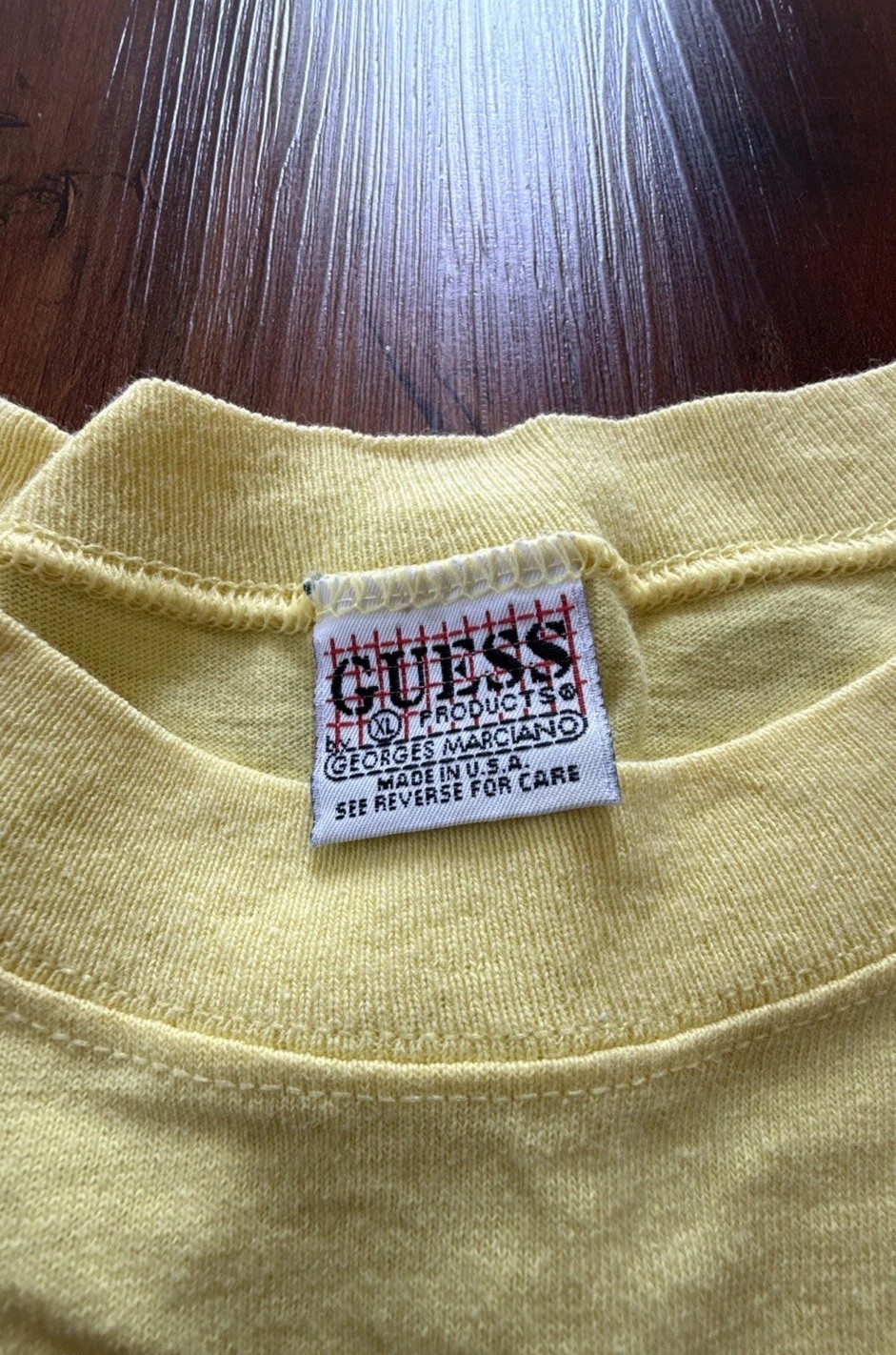 Vintage GUESS Knitwear By Geroges Marciano Oversized Tee Size XL USA