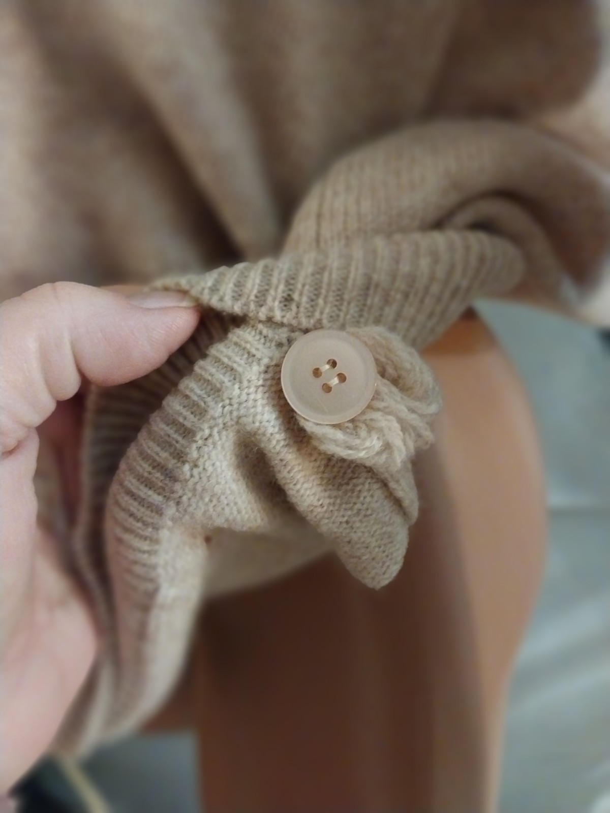 vtg Cardigan Dopio Cardigan 42 L NEW Kurt Kobain LAMBSWOOL