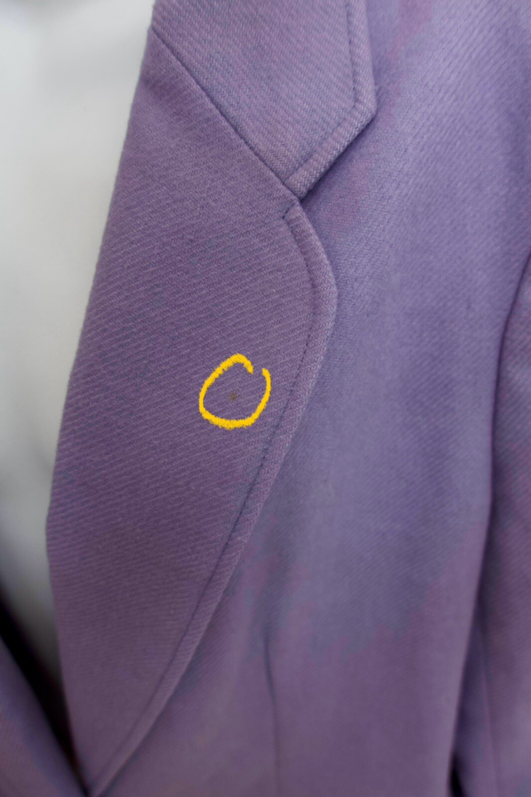 Vintage Lavender Blazer – Made in Japan, Size Medium, 65% Polyester & 35% Wool