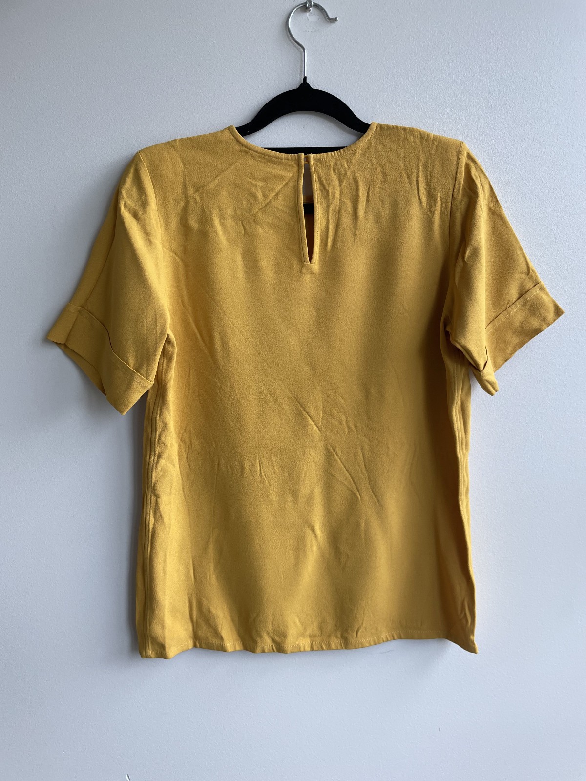YVES SAINT LAURENT Rive Gauche Vintage Mustard Yellow Top fits AU 8 VGC 1980’s