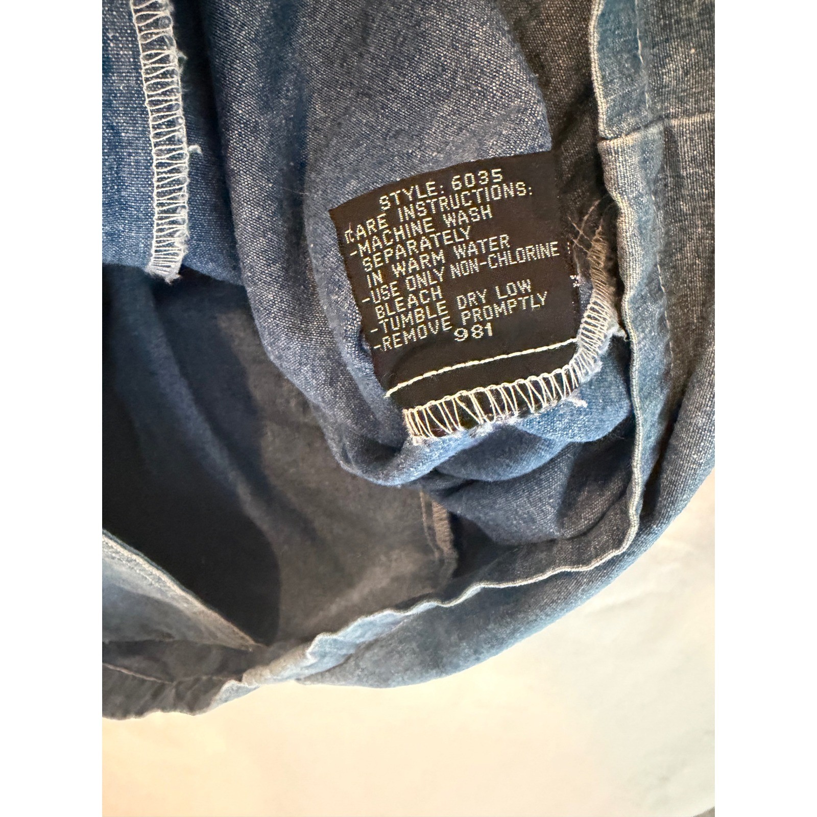 Andy Johns Vintage Denim Chore Coat Jacket Womens Medium Blue Cotton Duster Long