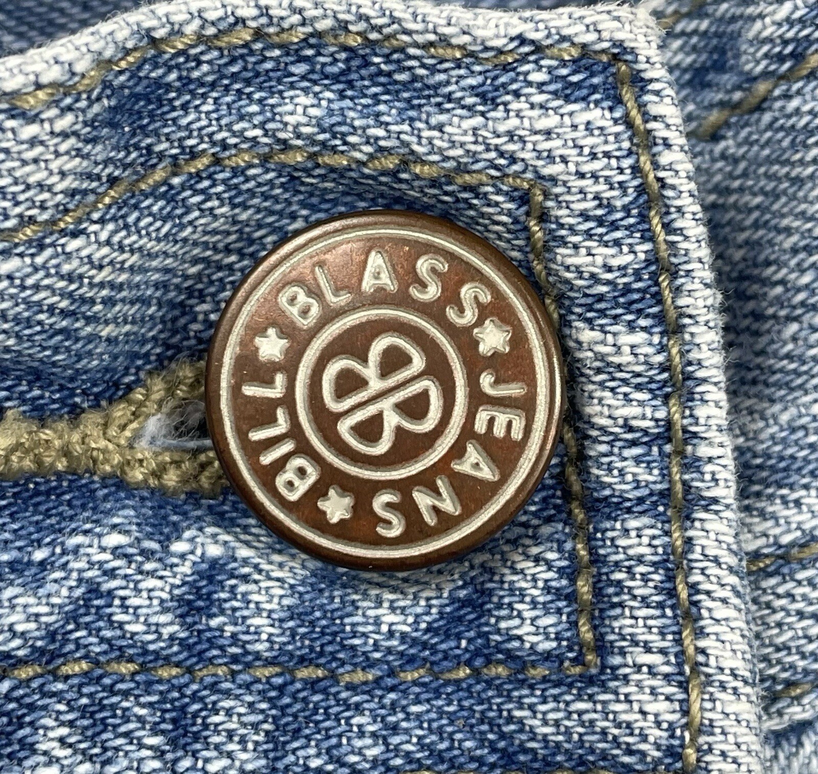 Vintage Bill Blass 90s Y2K Denim Wrap Skorts Waist 32″