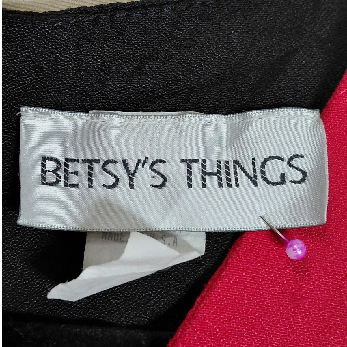 Vintage Betsy’s Things Made in USA Embroidered Shift Dress Women Size 11/12