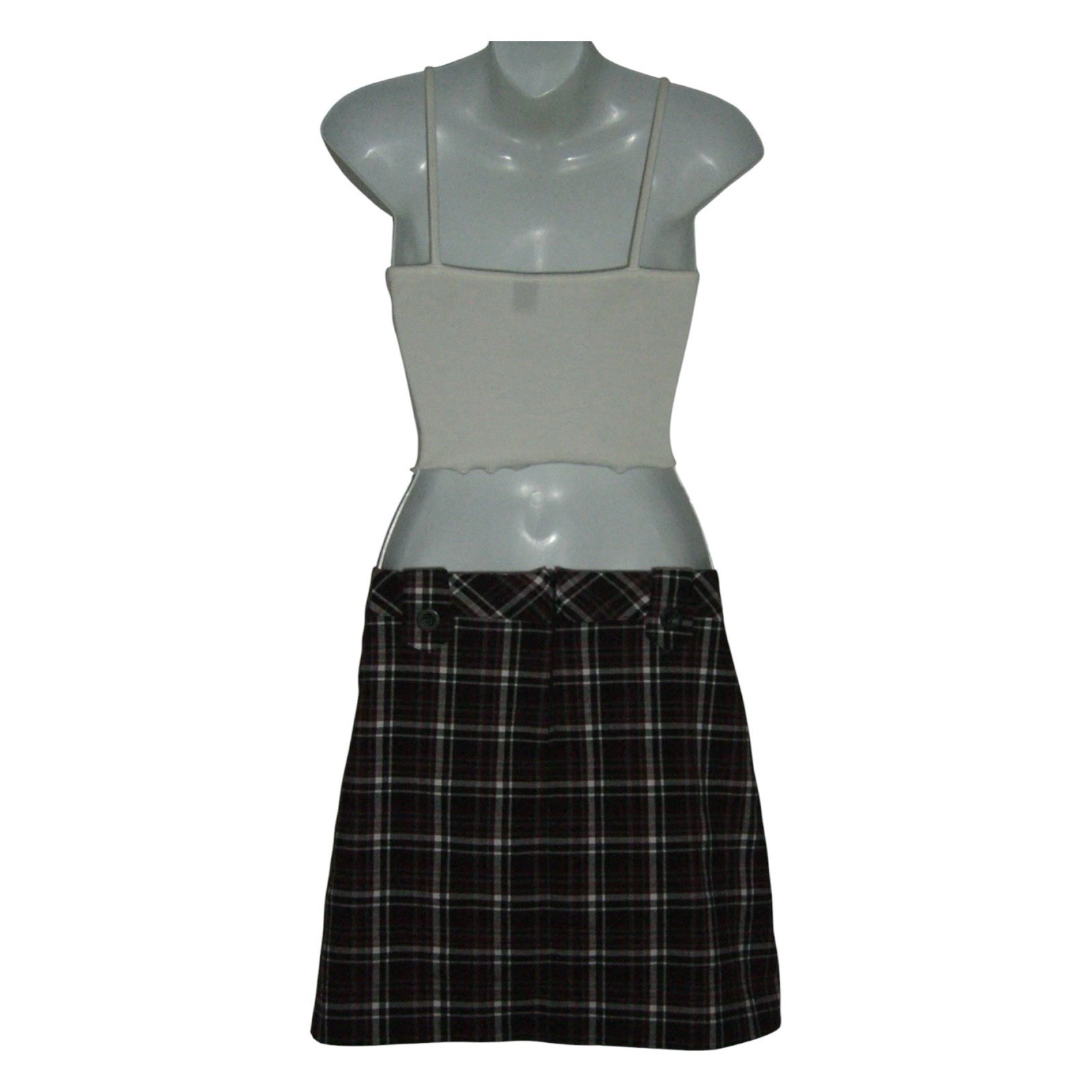 Tangents Mini Skirt Vintage 90’s Plaid Dark Academia Indie Sleaze Mall Goth y2k