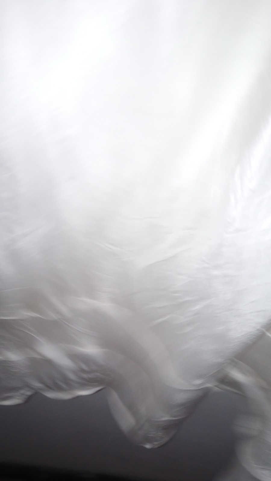 Stunning Vintage Shiny Taffeta Half Slip Cream Satin Layered Seams Small/Med