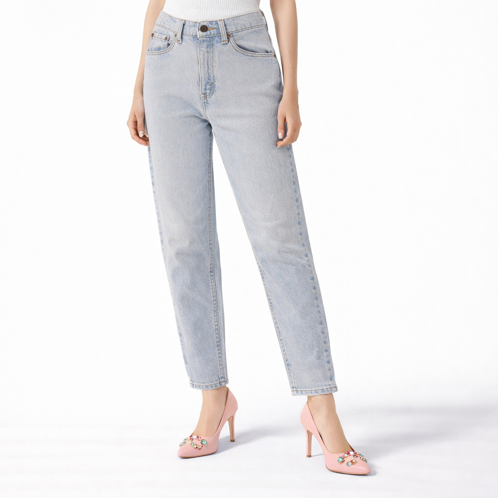 90s Vintage Levis 512 Womens Light Wash High Rise Slim Fit Denim Jeans 00 24″