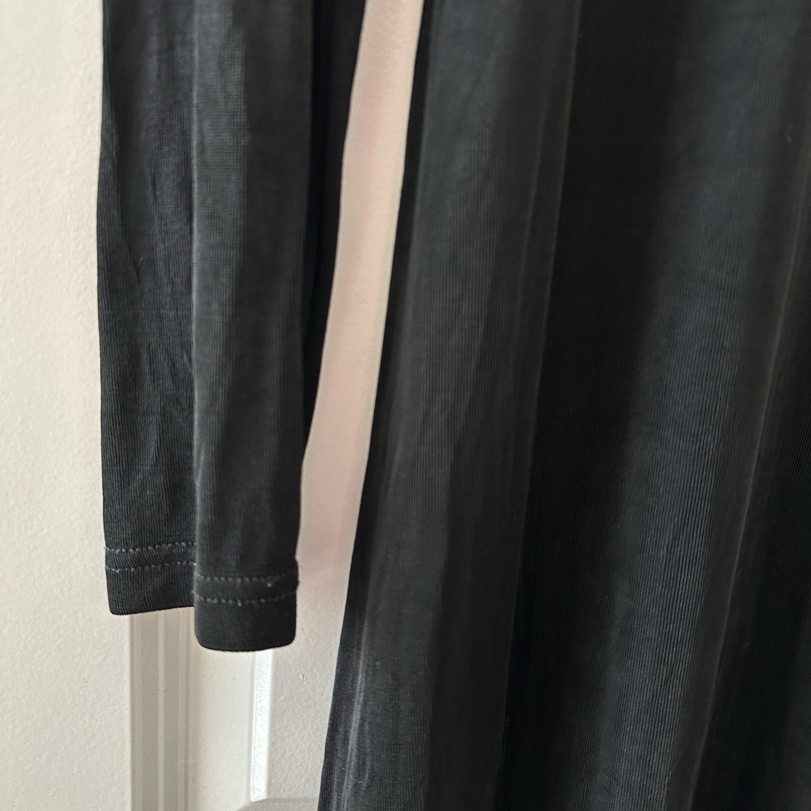 Vintage 90s Gap Black Long Sleeve Maxi Dress Women’s Size Small Witchcore