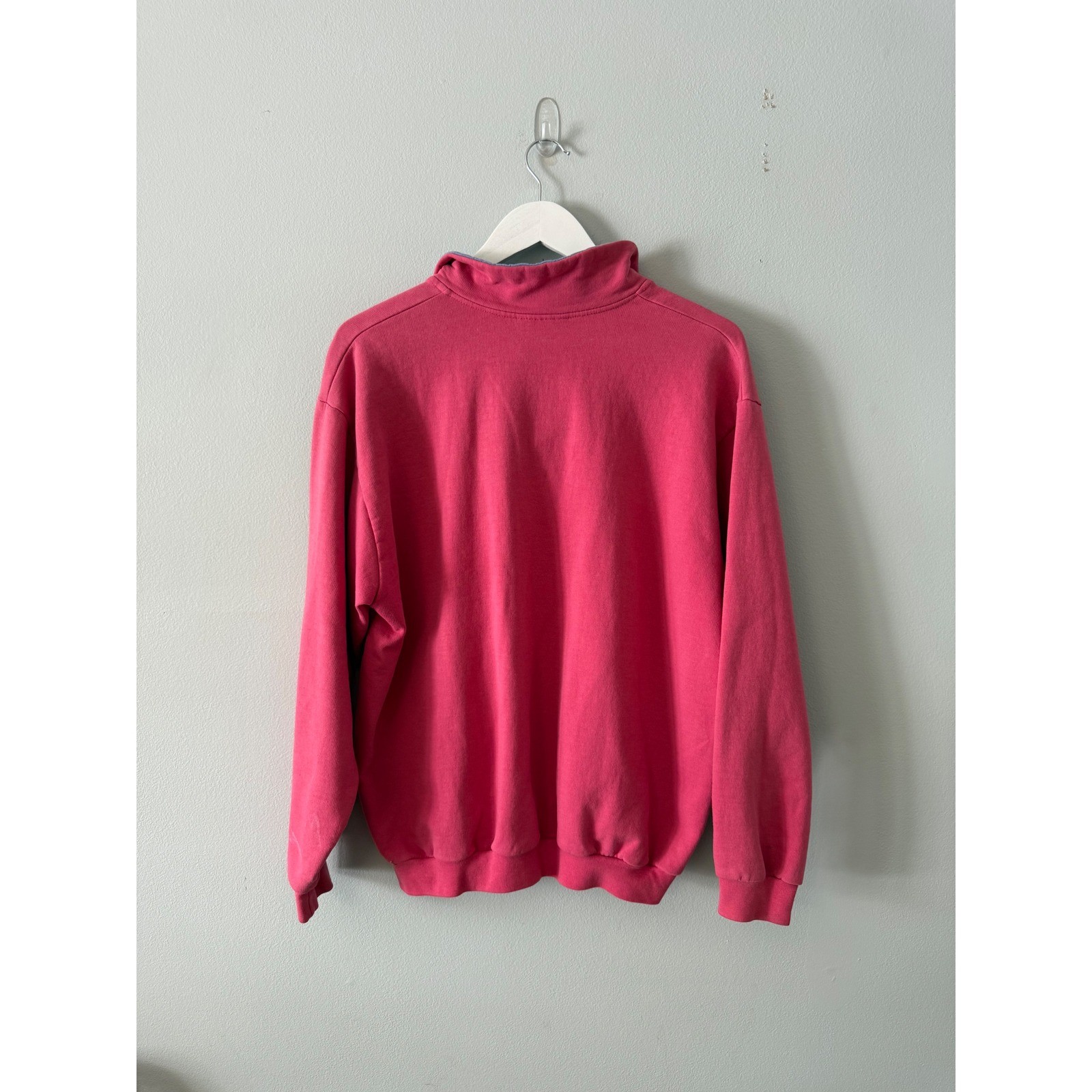Vintage Northern Reflections Quarter Zip Sweatshirt Pink Embroidered