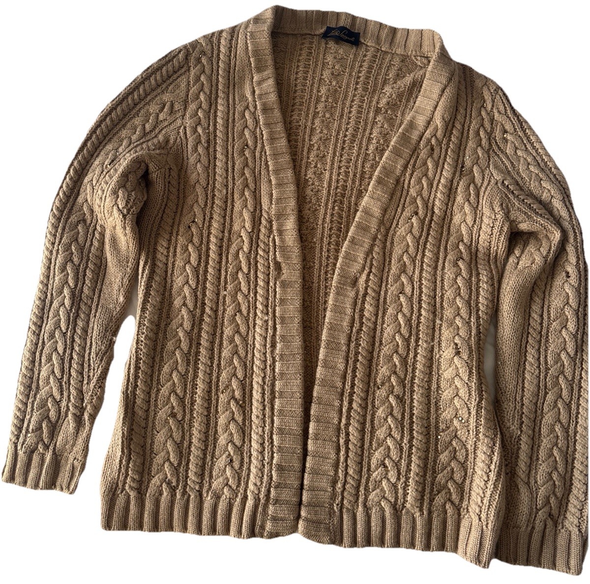 Luisa Spagnoli Vintage 80’ Blue Label Collection 100% Wool Cardigan Small