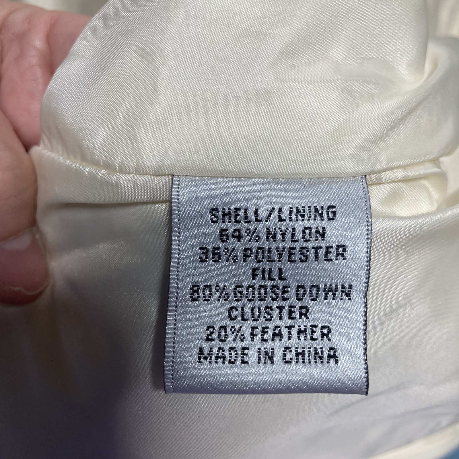 Puffer Belted Vest, 1X, Quilted, Talbots Brand, NWT, Vintage, Down Filled, Ivory