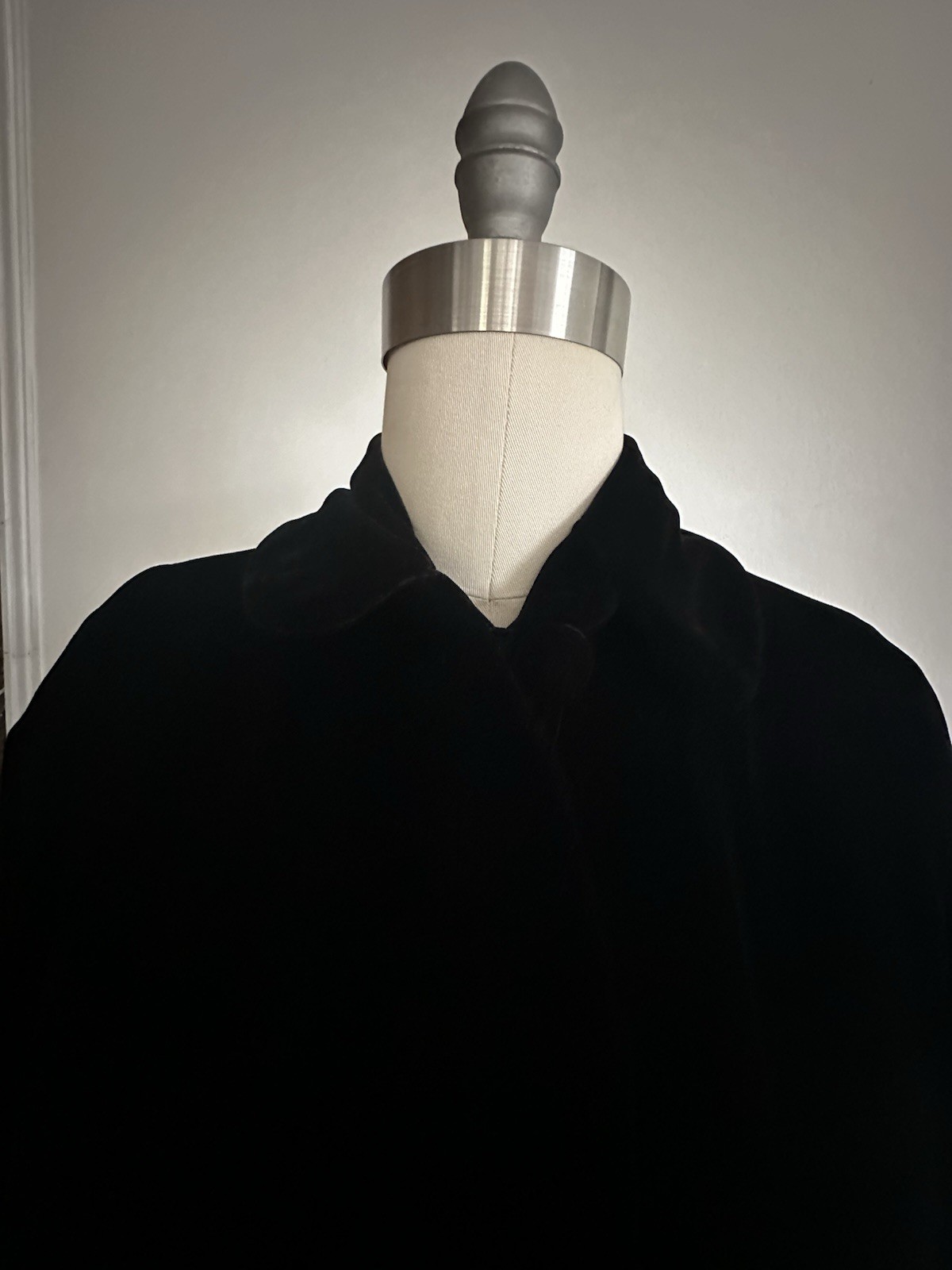Vintage 1950’s Black Velvet Evening Coat