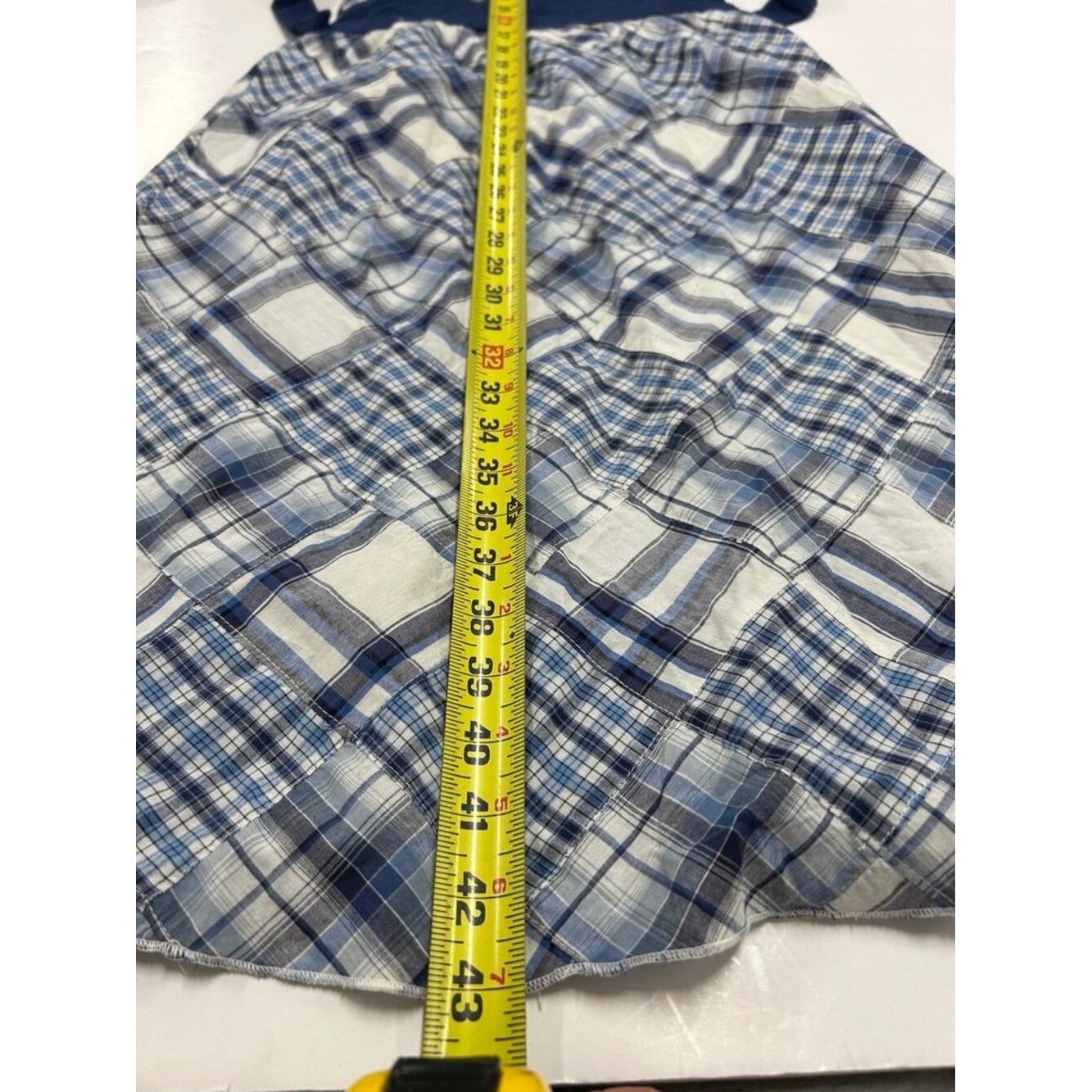 Y2K Cottagecore Prairie Indie Plaid Halter Sundress TieBack Midi Large Coquette
