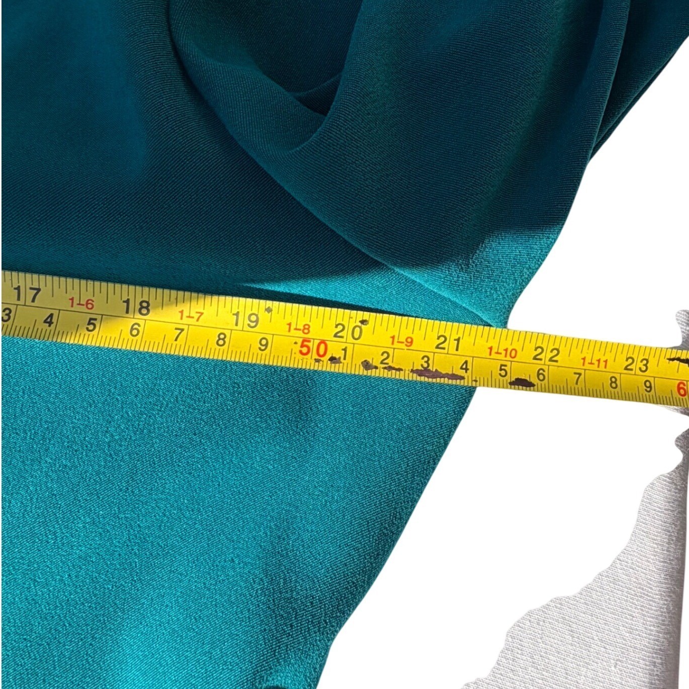 Vintage D.J. Summers Teal Blue Longline Blazer Coat Black Collar Size 14
