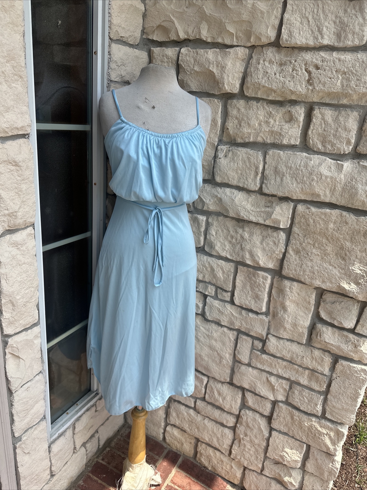 Vintage Union Made 70s dress spaghetti straps size small