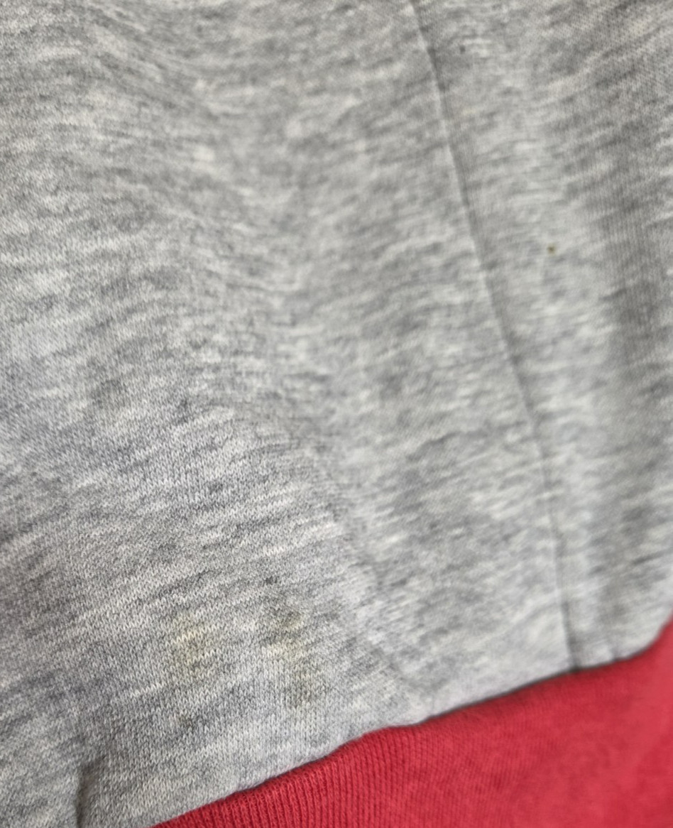 Vintage Loons Sweatshirt Gray Red Cuffs Collar Inlet Bay Made In USA XL Womens