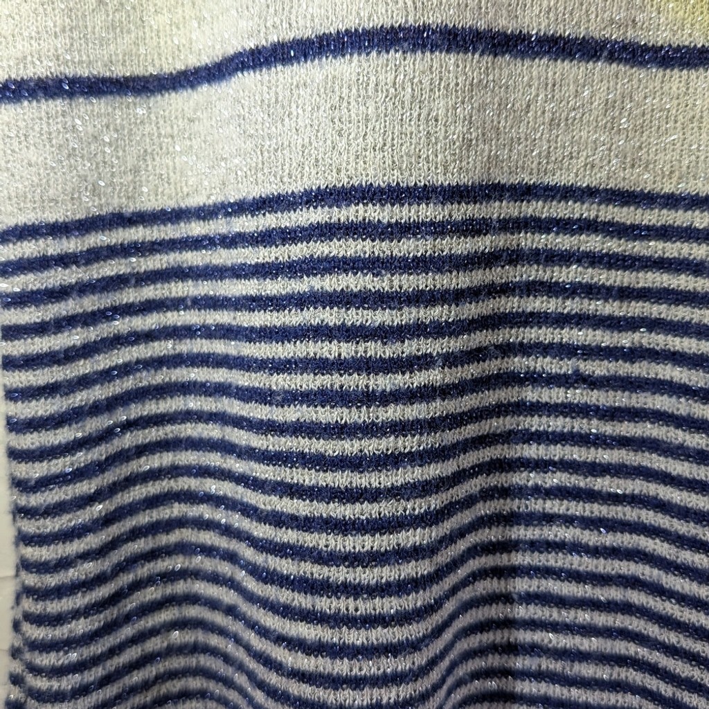 VTG Kitty Hawk Union Made Striped Metallic Thread Retro Nautical Preppy