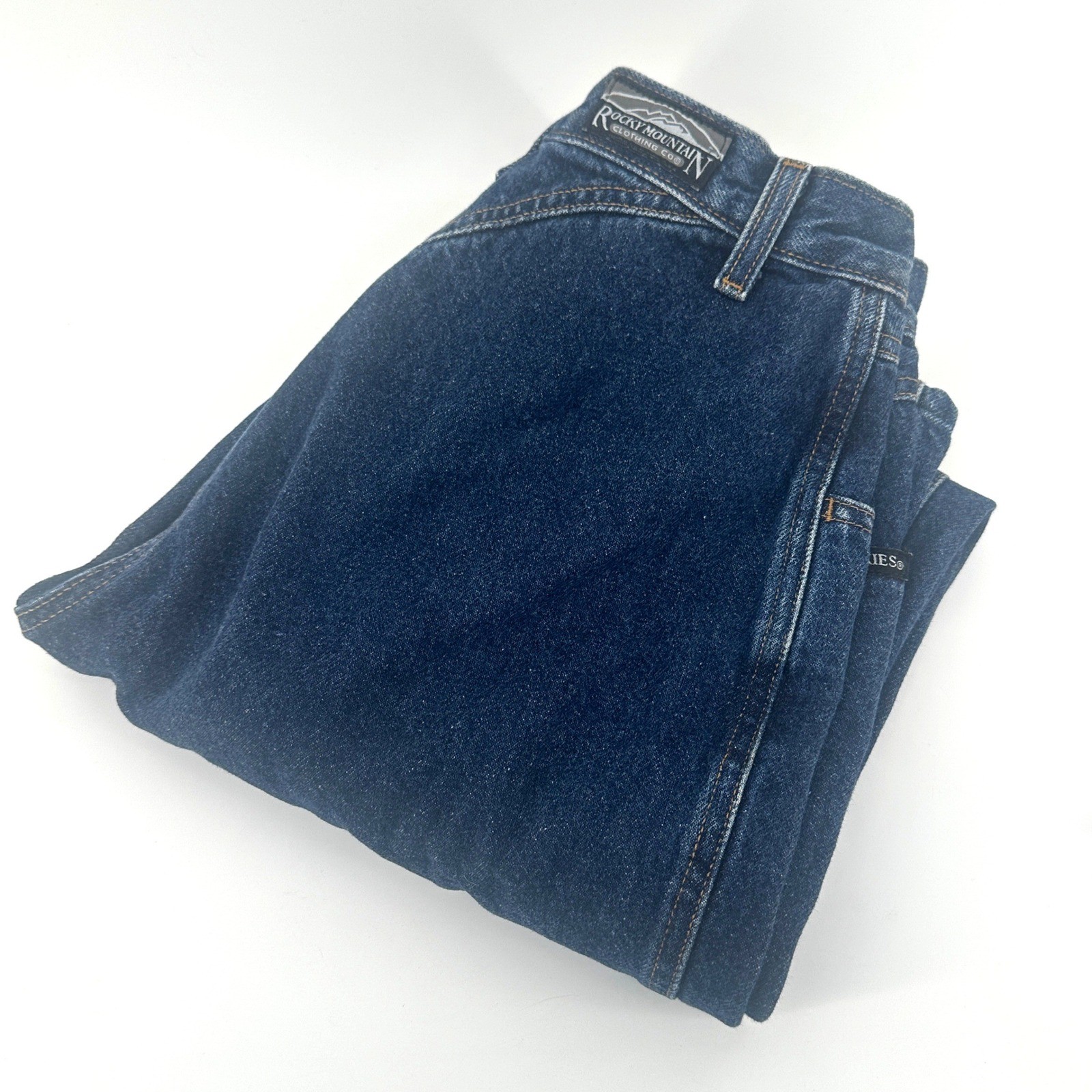 Rocky Mountain Jeans Womens 10 Blue Straight Fit Vintage 90s Western Rodeo Yoke
