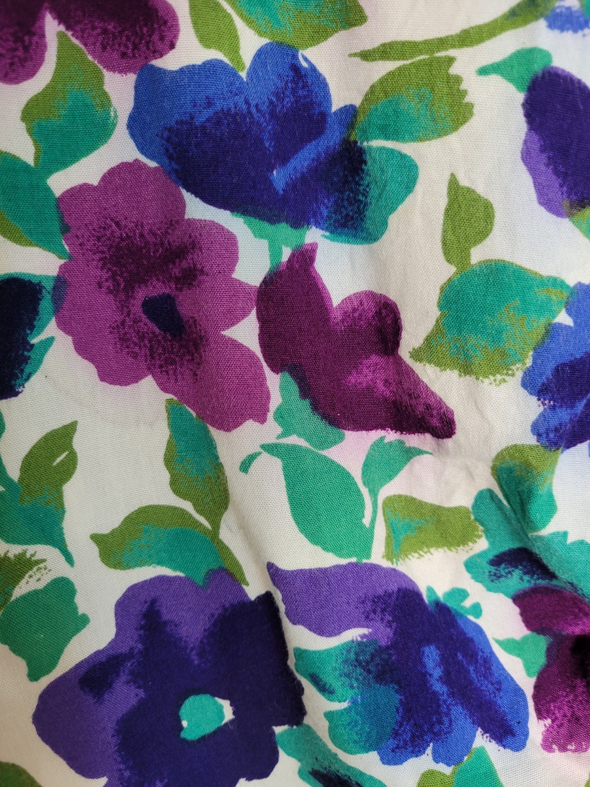 CRAZY 4U Vintage Tuxedo Romper Wrap 90s Floral Pansies Multicolor Rayon Size S