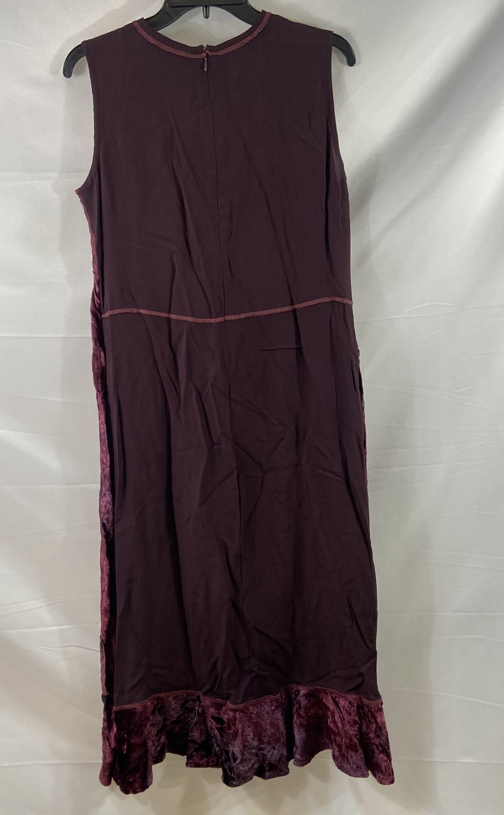 Vintage Boutique For CountryWear Women’s Purple Velvet Floral Maxi Dress Sz P/M