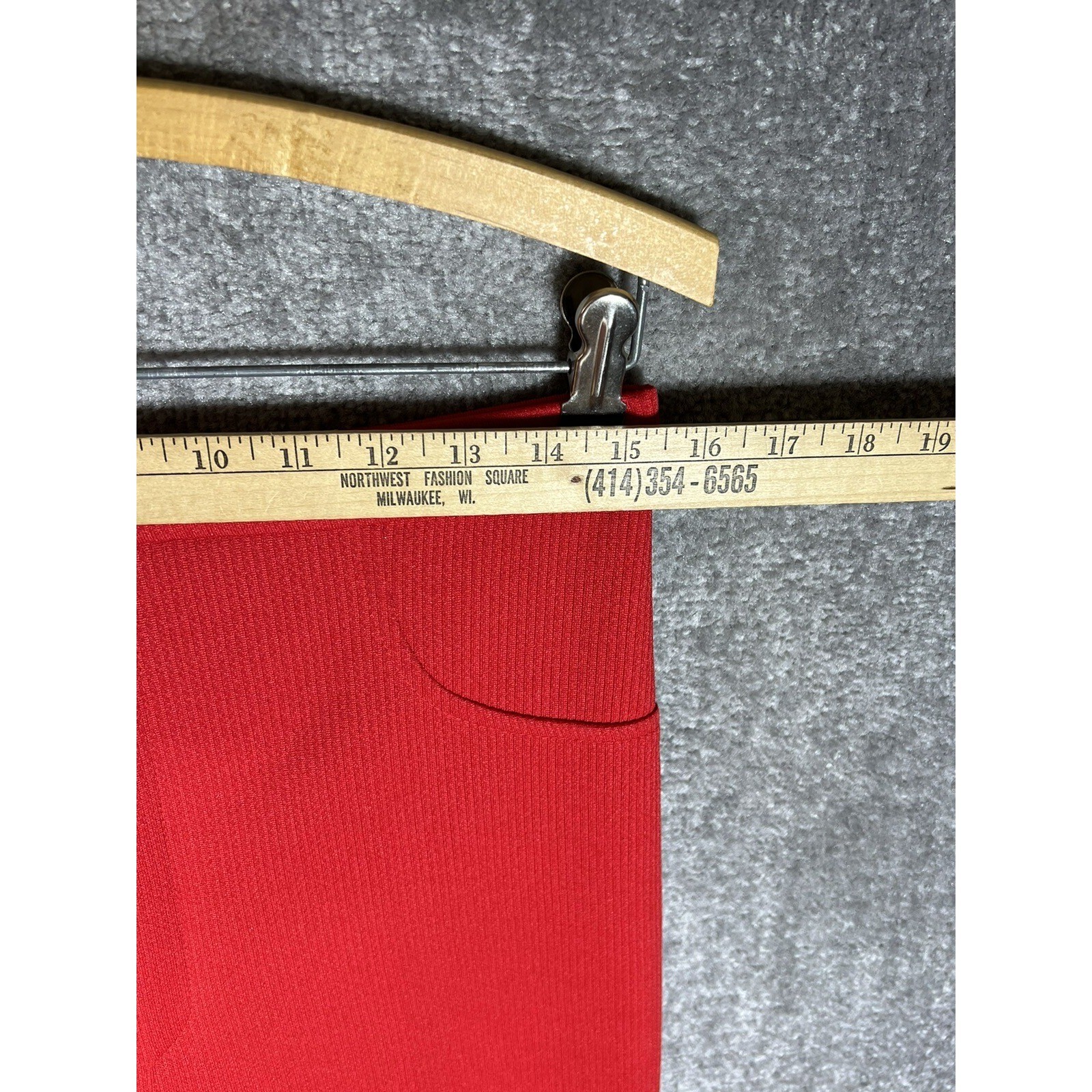 Vintage Wendy Winter Polyester Corded Double Knit Pull On Pants Womens Sz 10 Red