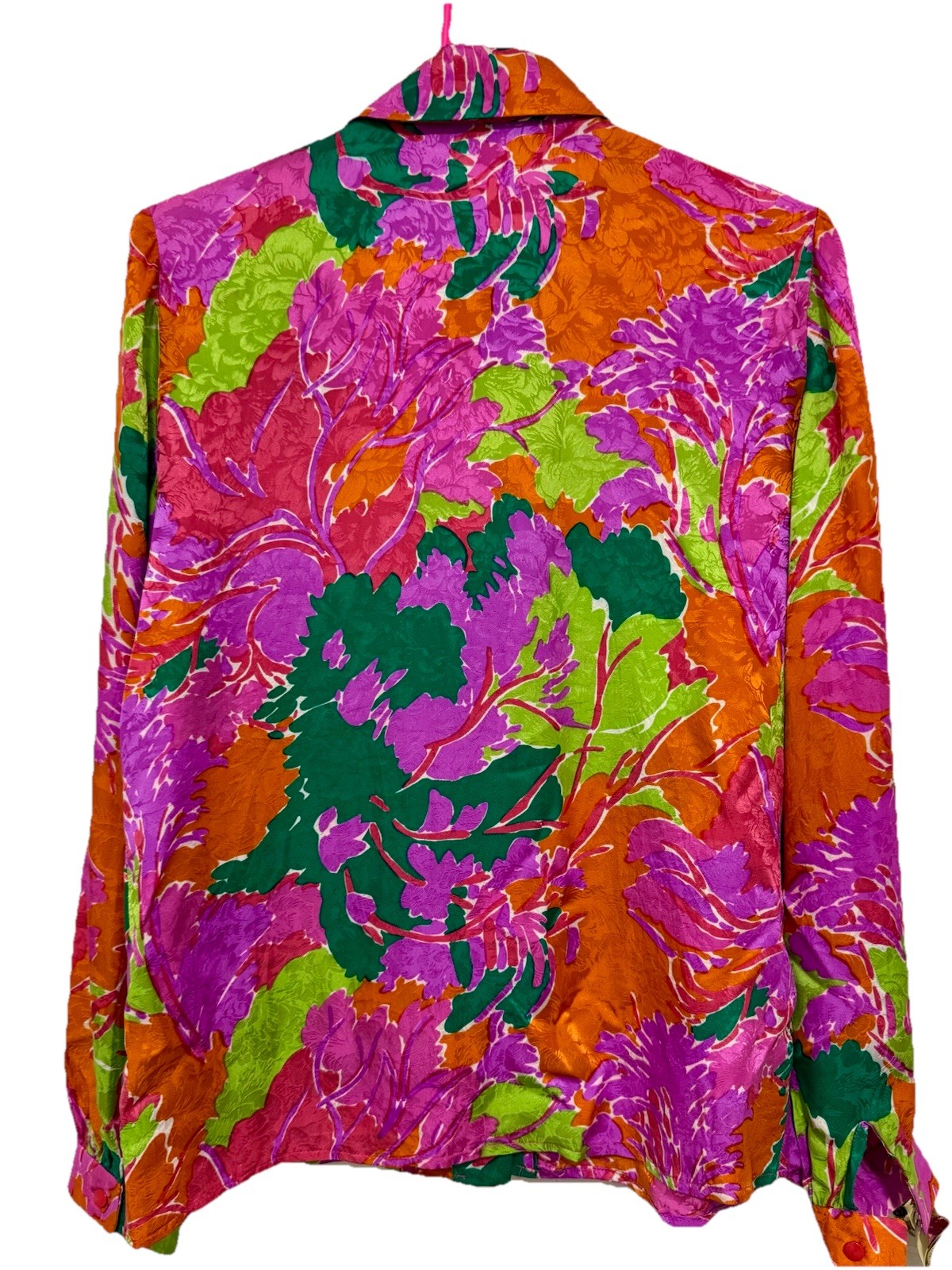 80’s Vintage David Hayes Silk Floral Blouse (size 10)
