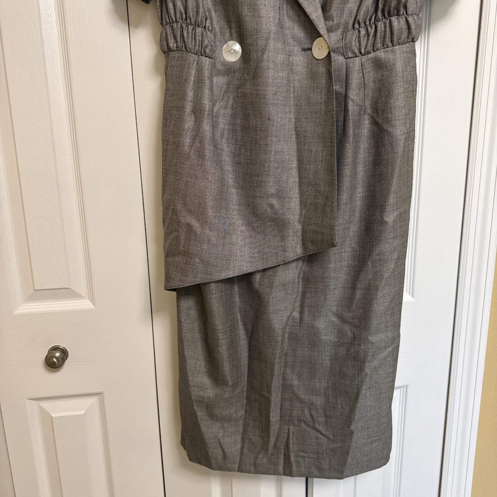 VTG~Louis Feraud~Germany Made~Viscose/Silk Wrap Lined Dress size 44EUR/12US