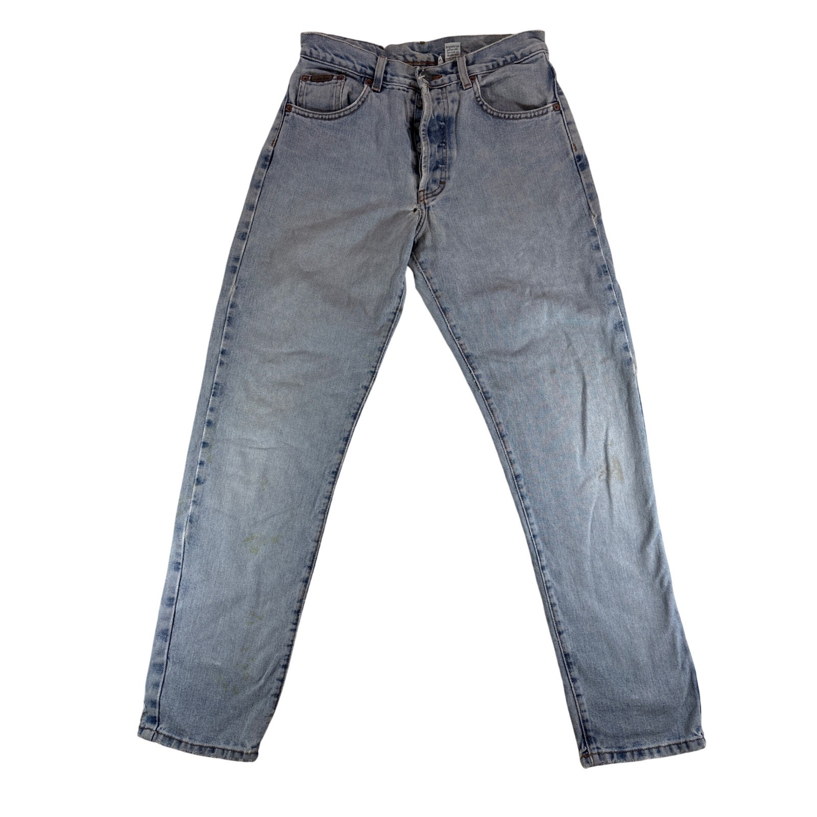 Vintage Calvin Klein Easy Fit Jeans Light Wash Button Fly Made in USA Size 5