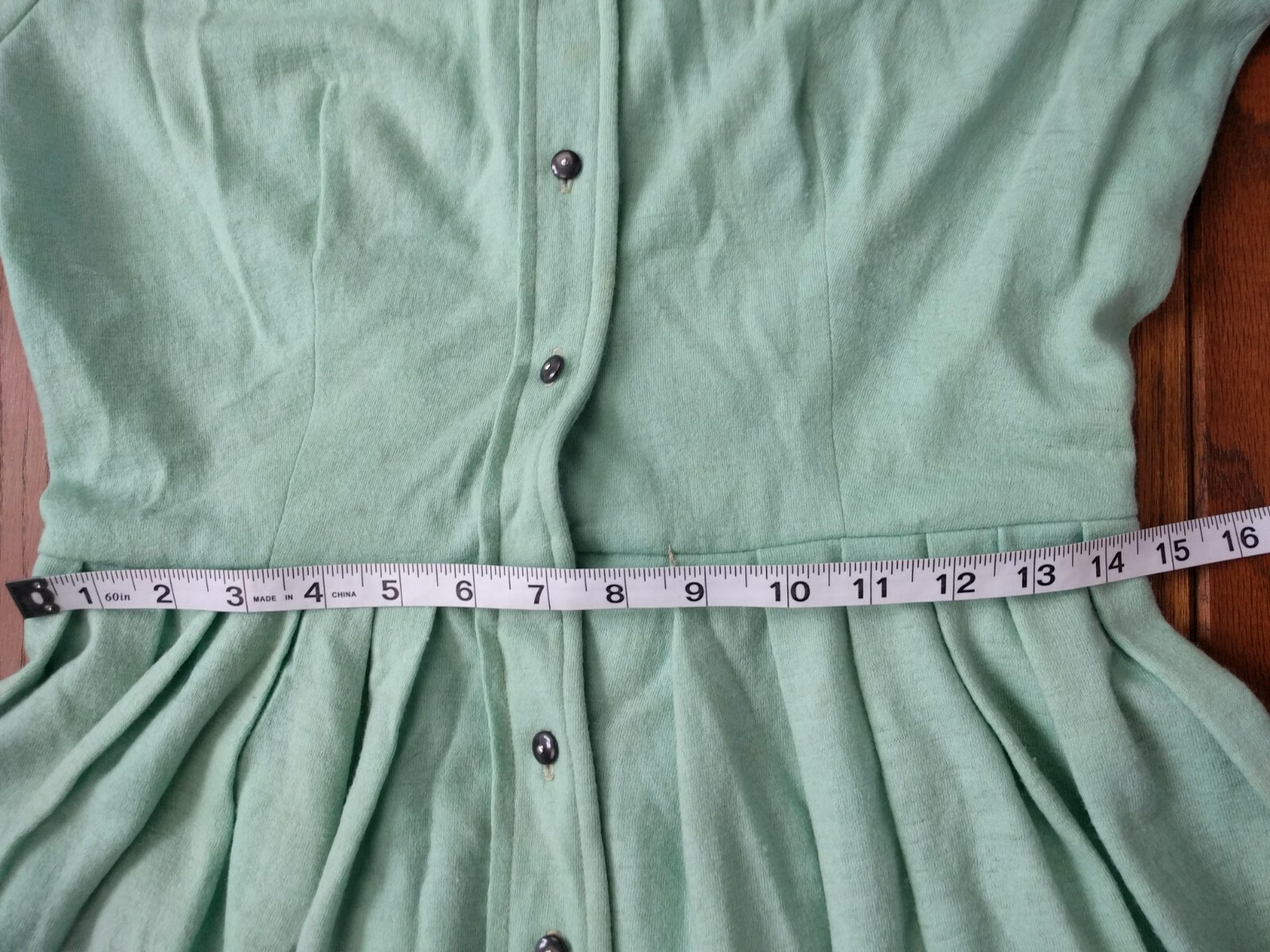 Vintage Henry Rosenfeld Mint Green Dress Belt Clothing Cosplay 1950s Craft Prop