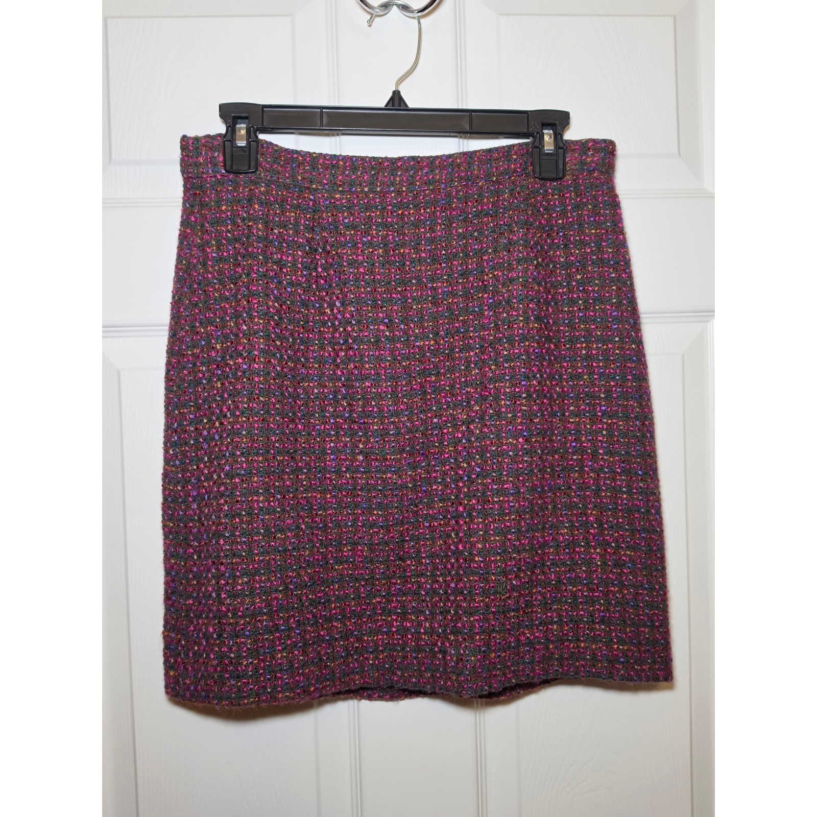 Vintage Country Suburbans Boucle Tweed Mini Skirt USA Made Circa 1979-1982