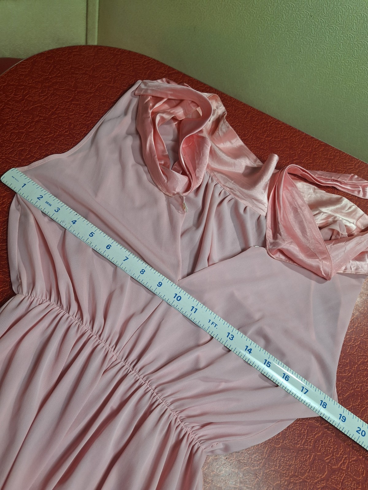 True VTG Mid-century Mod 1960s 1970s Wide Leg Nylon Pajama Jumpsuit Loungewear