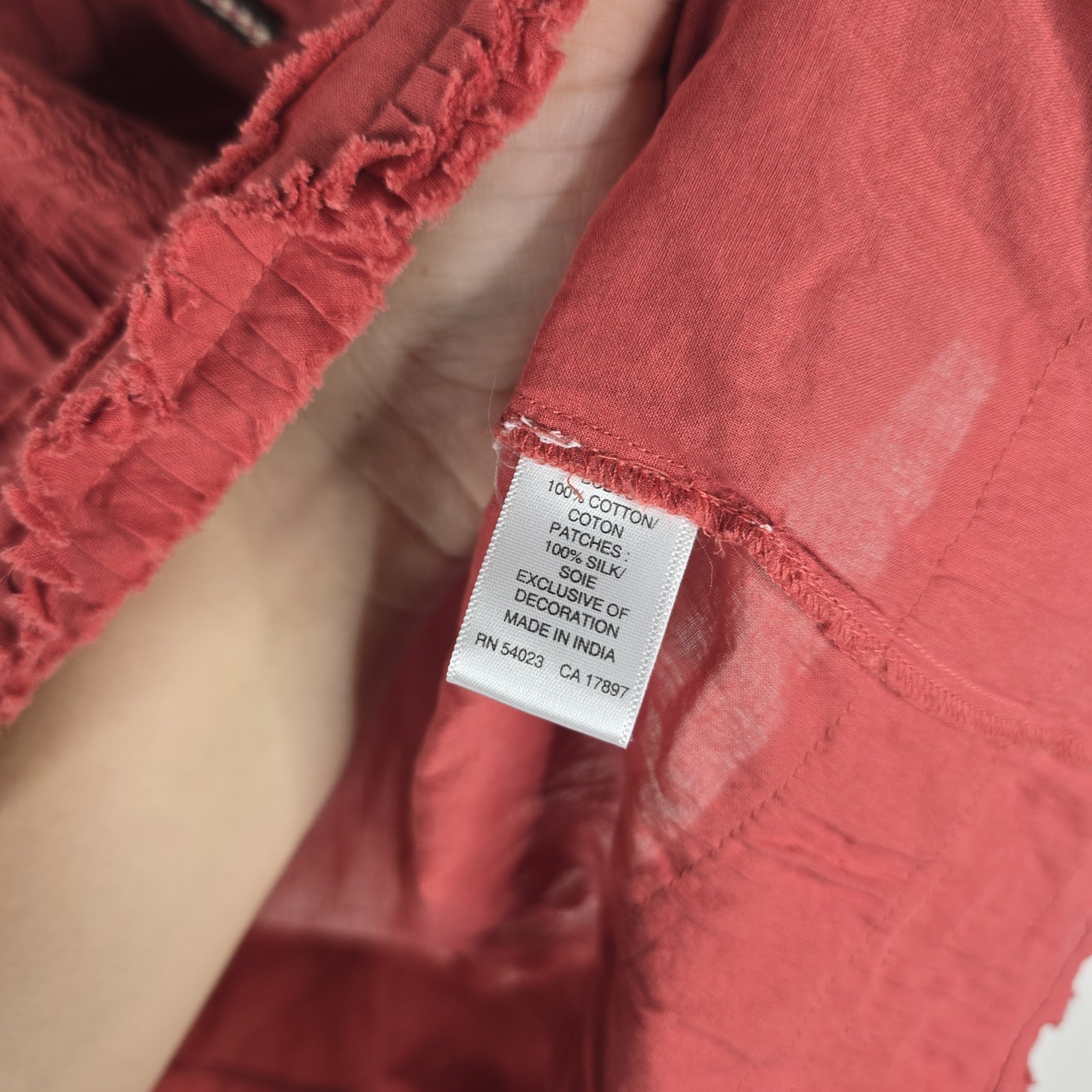 Old Navy Womens Large Spaghetti Strap Y2k Babydoll Terracotta Red Vneck Vintage