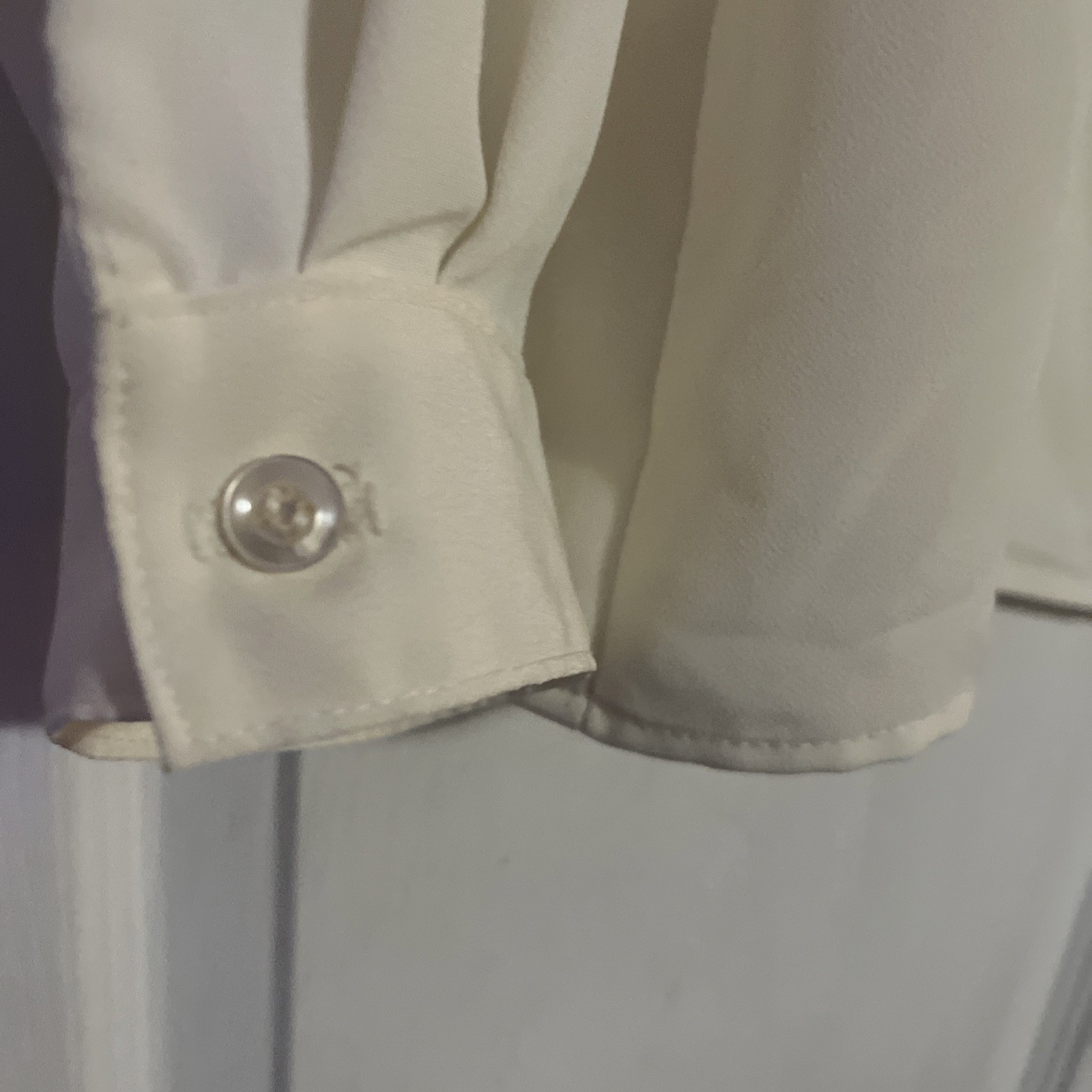 VTG N Touch Secretary 1980s Retro Button Up Long Sleeve L