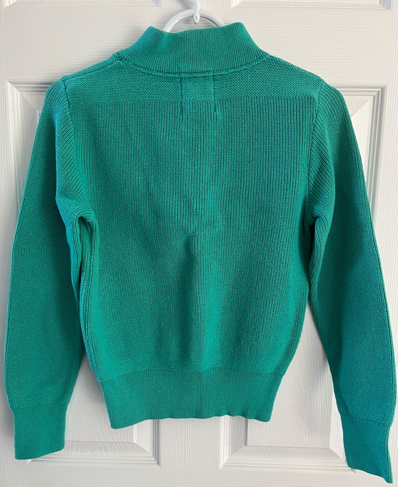 Vintage 1981 Alps Rugged Outdoors Green Cotton Fatigue Henley Sweater Womens XS