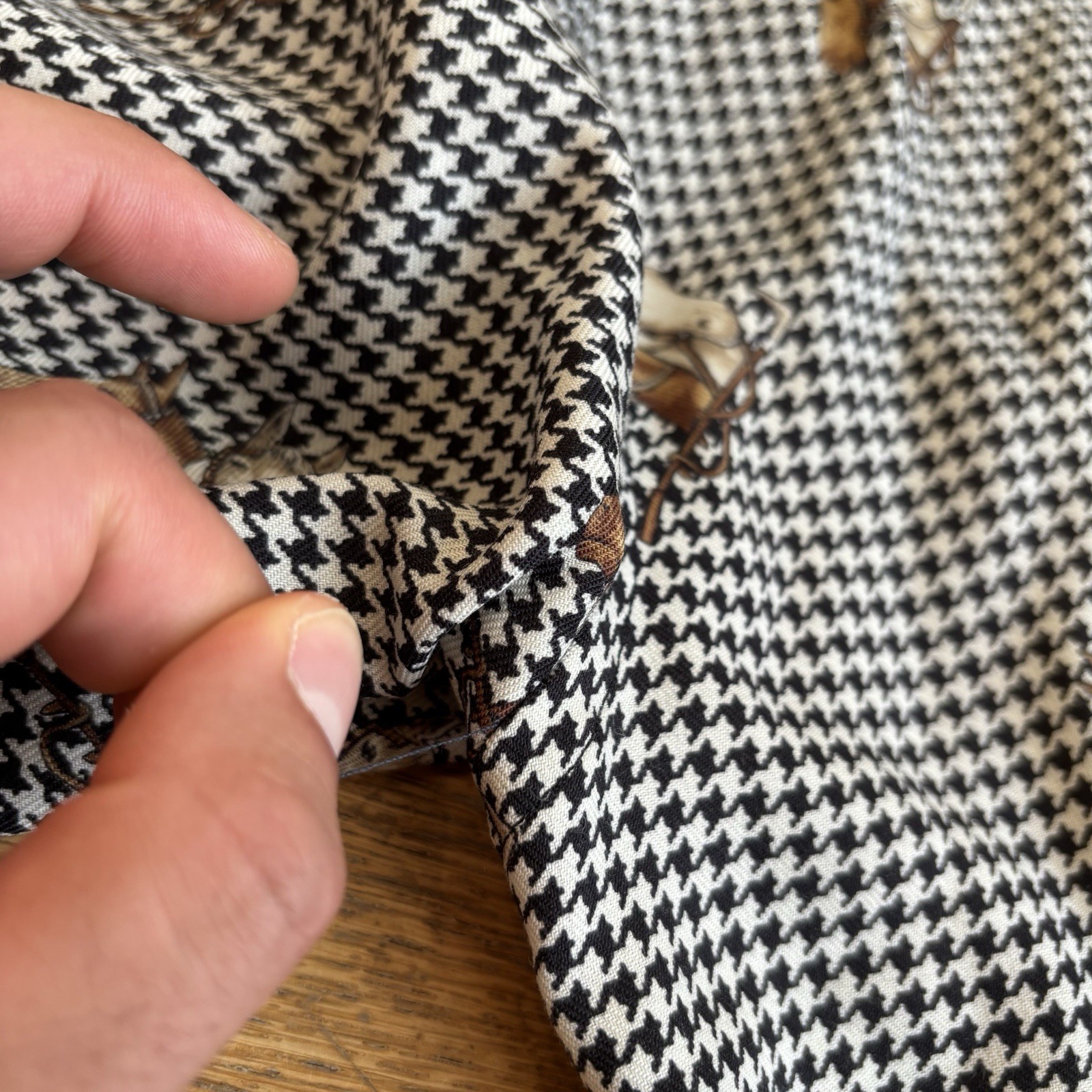 Vtg 80s-90s RALPH LAUREN EQUESTRIAN Horse Print Shirt Button Down Womens 10