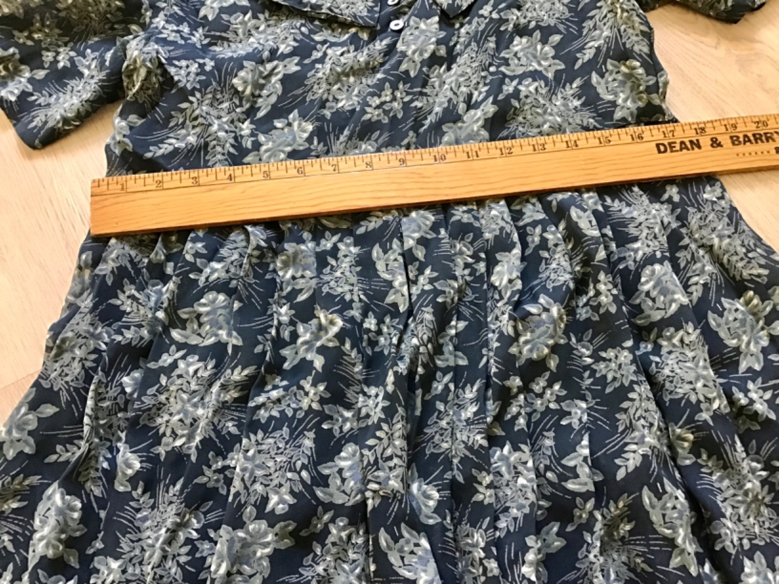 Vintage Grandma Core Dress Made USA Floral Cottage Fairy Boho Midi Dress