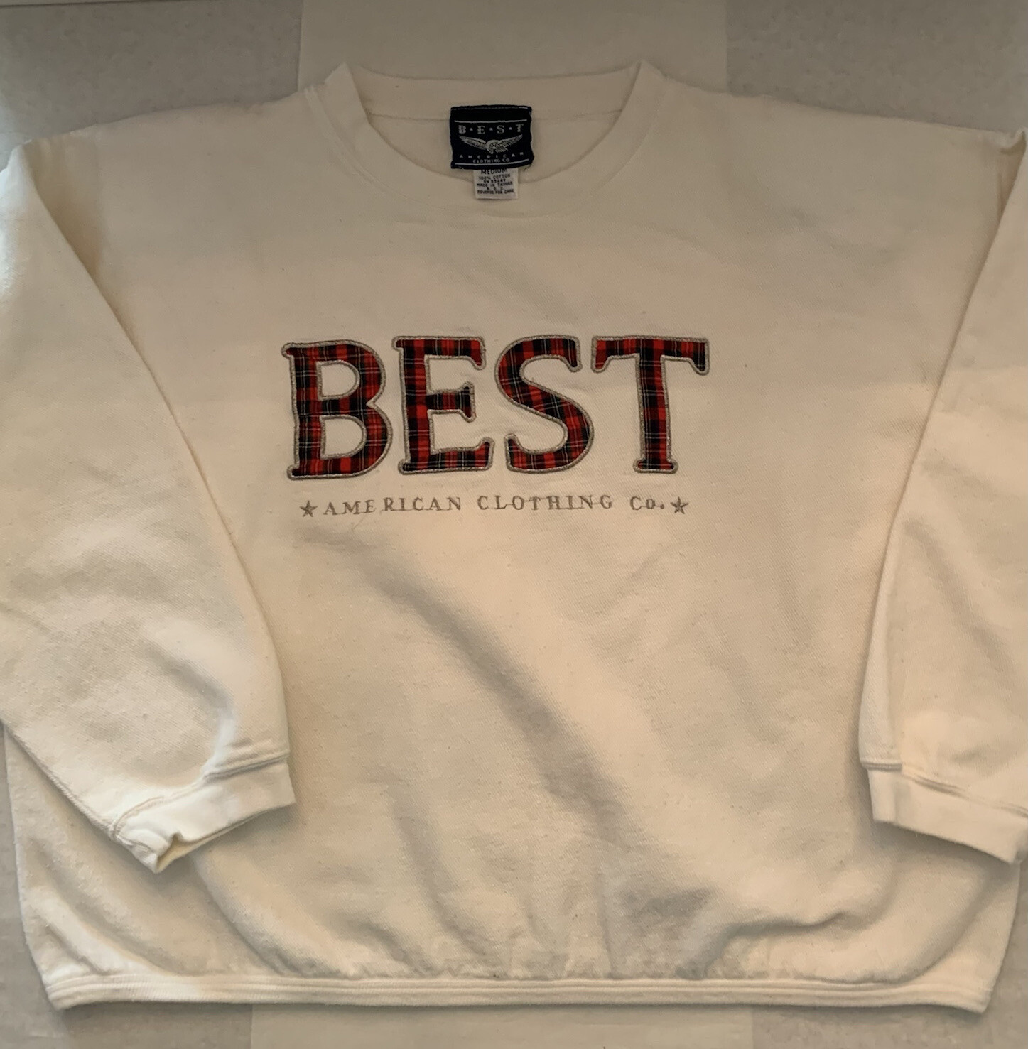 Best American Clothing Company athletic Crop Pullover sweatshirt sweater Vintage