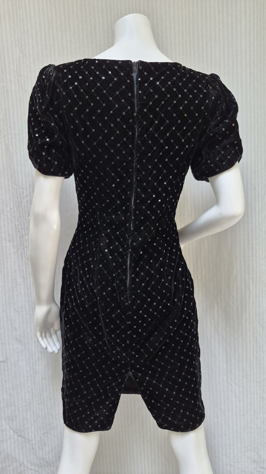 VTG SCOTT MCCLINTOCK Black Sequin „Working Girl” Dress – Talbots – Size M