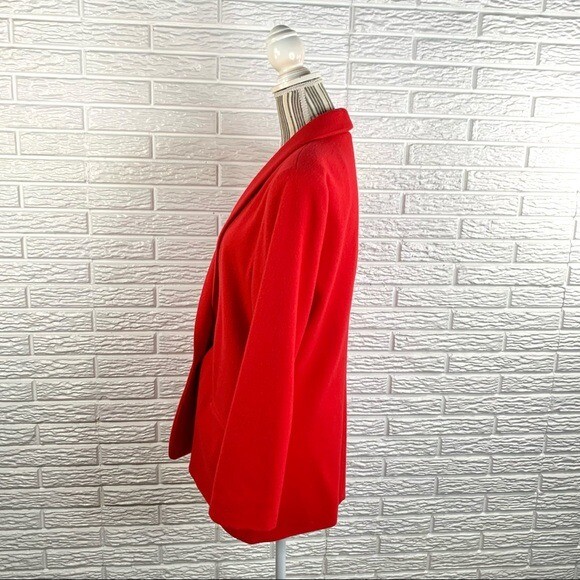 Vintage Kensington Square Red Wool Coat Size 9/10