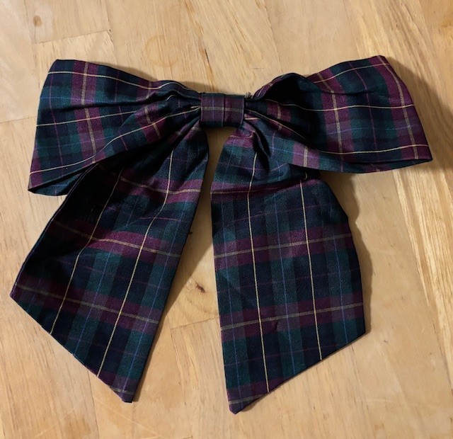 Vintage Club 7 Echo Bowtie Pin-on Accessory Multicolor Plaid One Size 100% Silk