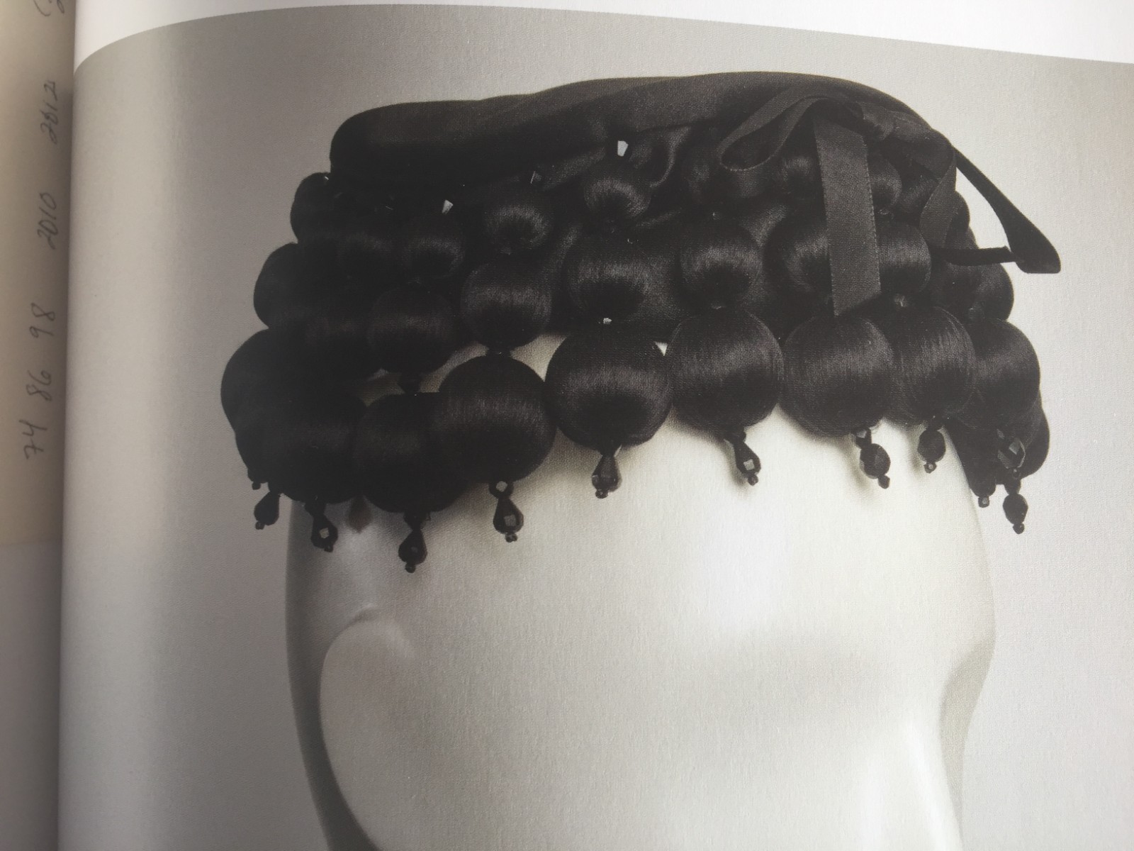 Authentic Antique Balenciaga Beads from Dress Winter 1961 Haute Couture for Hat