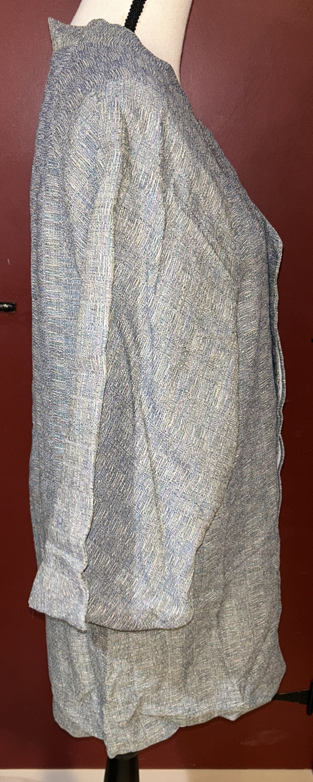Yokohama Tokashimaya Gray Button Jacket Blazer Inner Tie Wide Sleeves Roomy