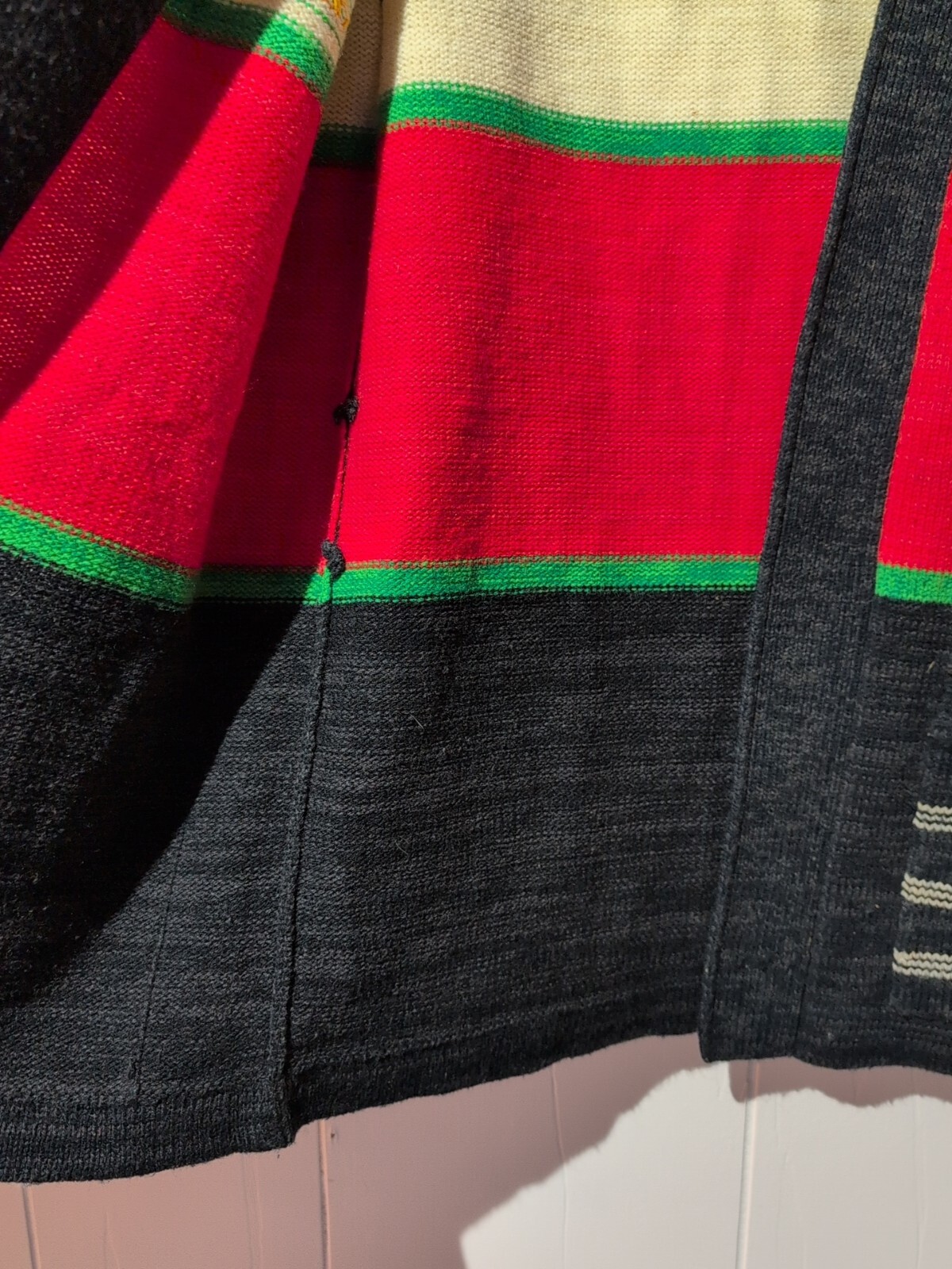 Vtg 70s Fine Quality Seaters Southwestern Aztec Cardigan M Boho Hippie Western
