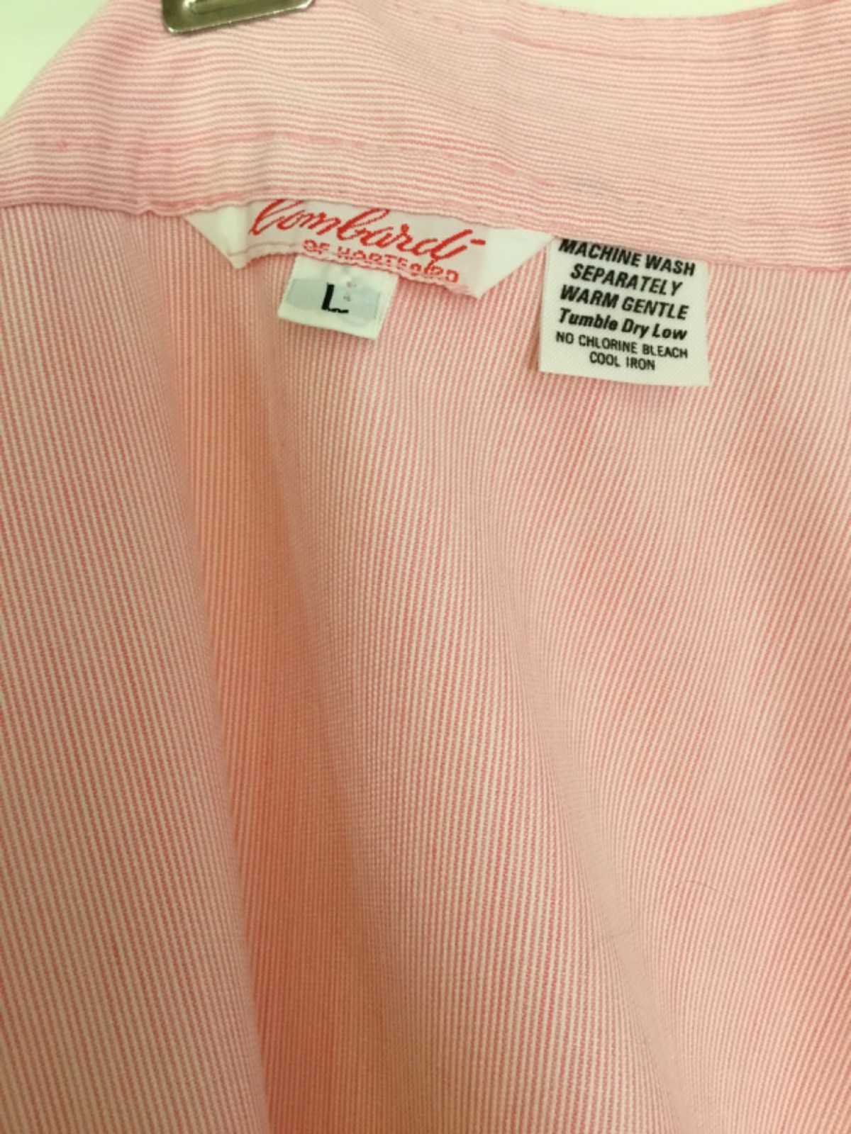 VTG 60s 70s Pink Striped Wrap Midi Skirt w Pockets Lombardi of Hartford – LARGE